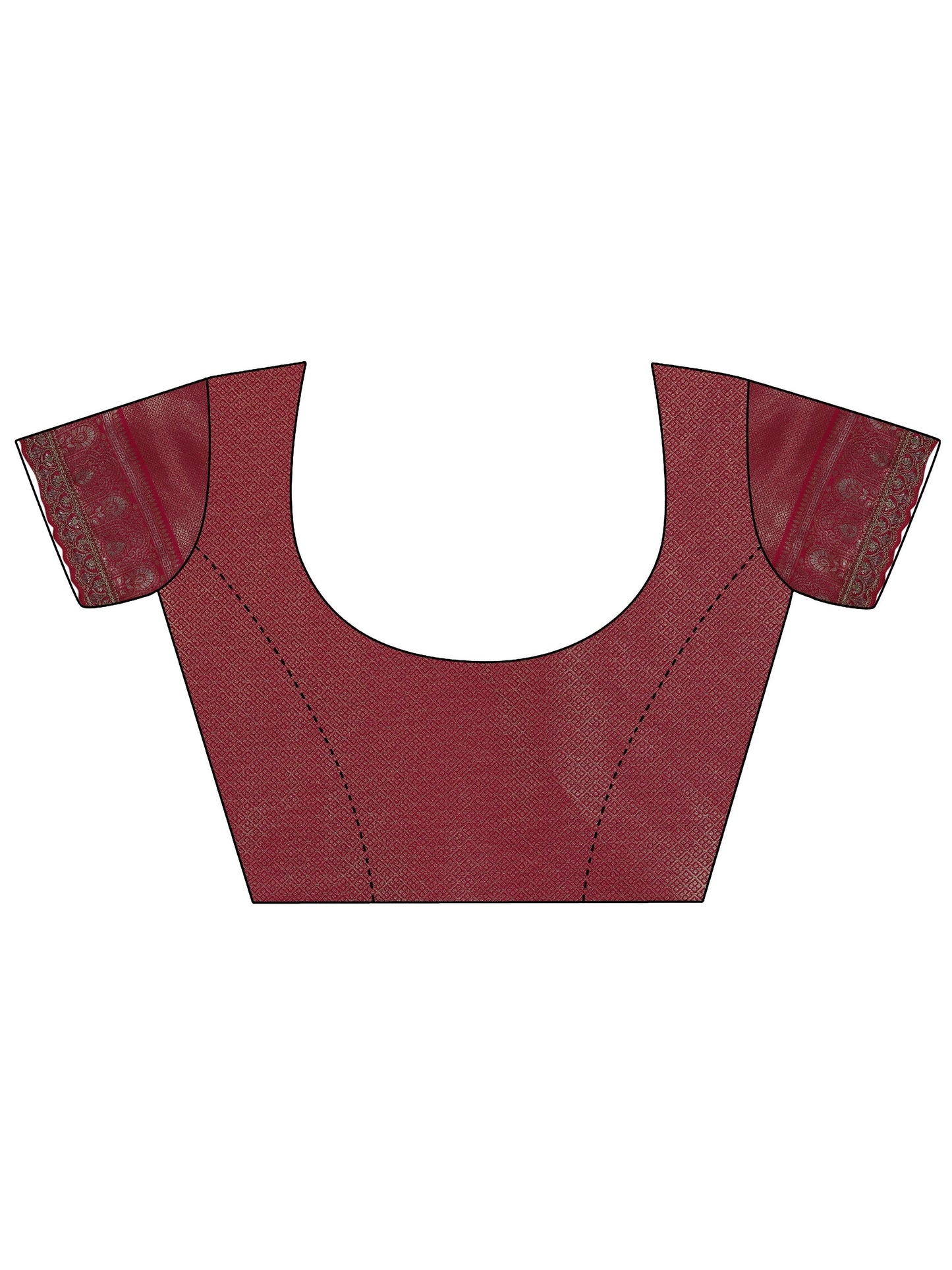 Lavender  Silk Blend Saree With Unstitched Blouse Piece