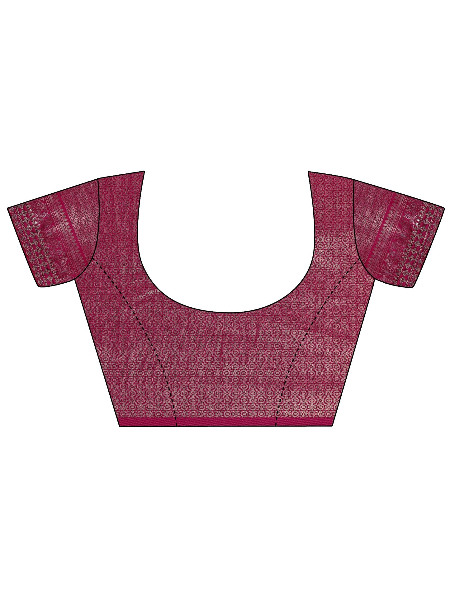 Lavender  Silk Blend Saree With Unstitched Blouse Piece