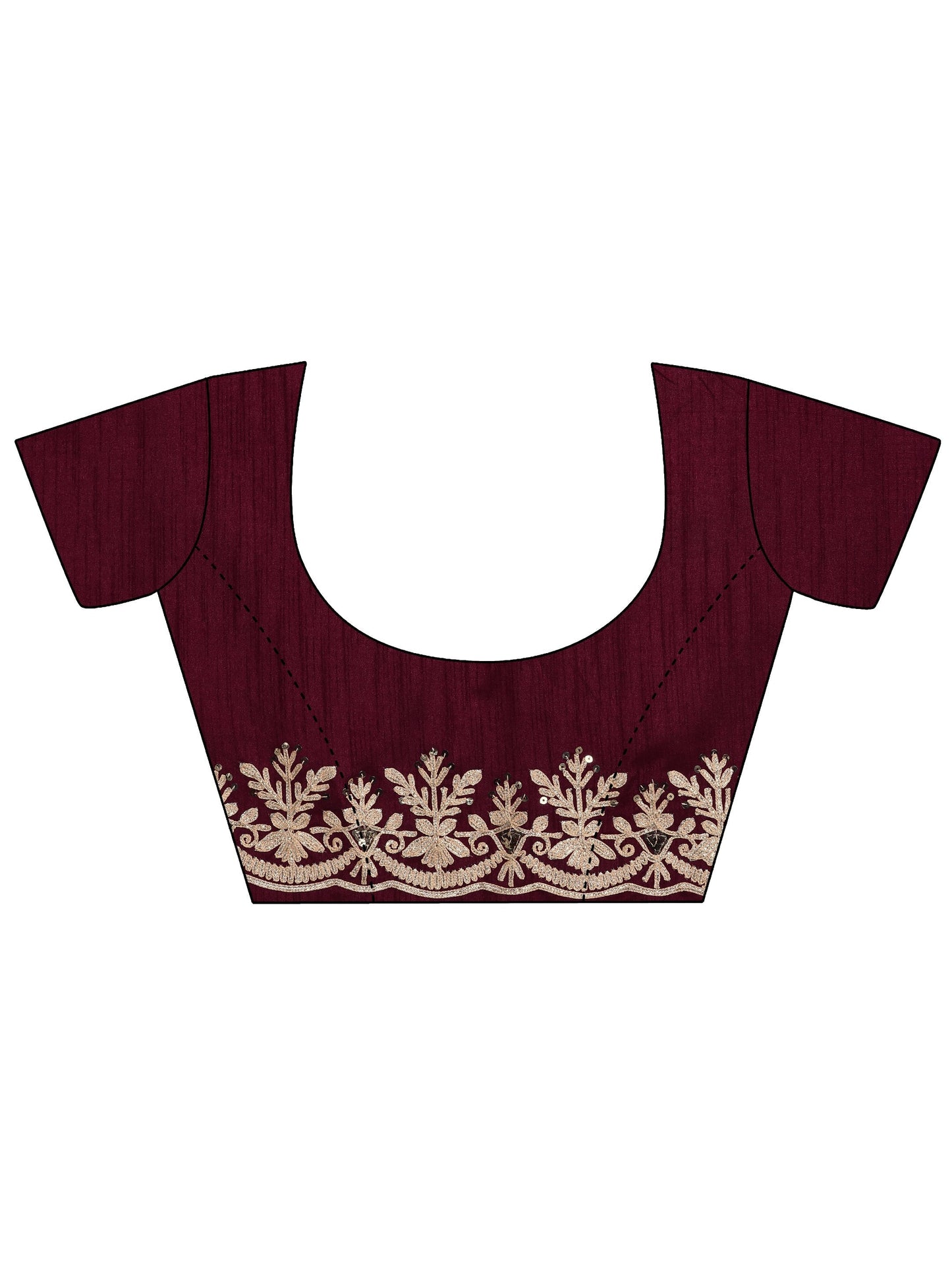 Pink Embroidered Organza Saree With Unstitched Blouse Piece