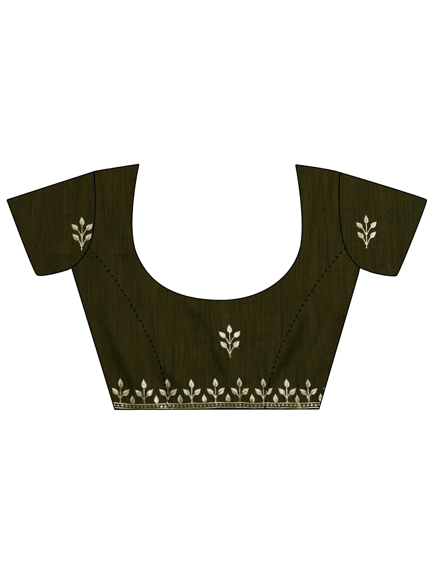 Yellow Embroidered Organza Saree With Unstitched Blouse Piece