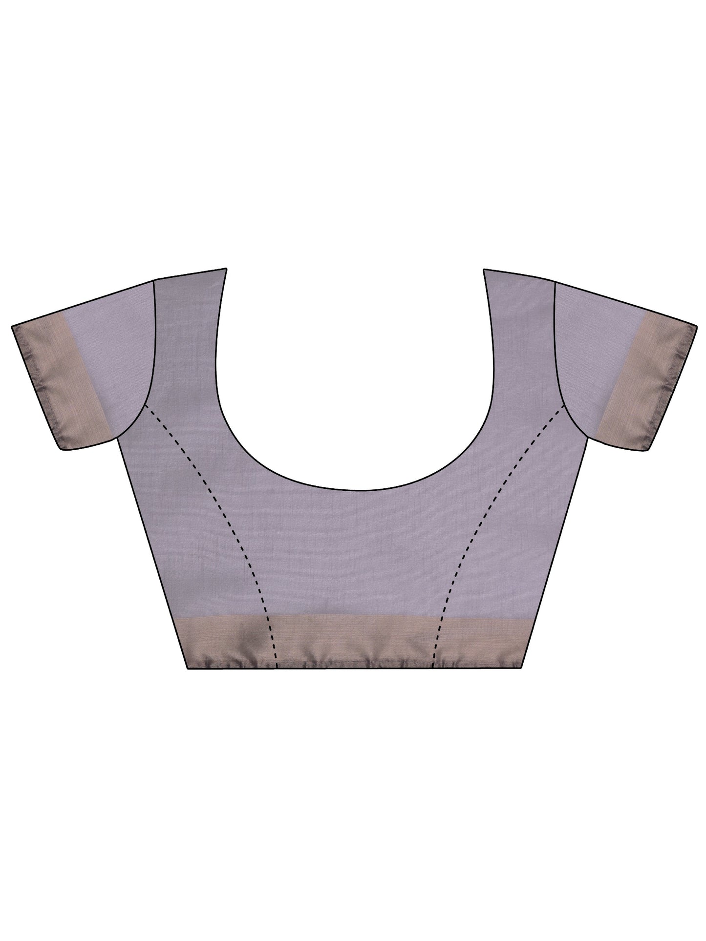 Lavender Embellished Nylon Saree With Unstitched Blouse Piece