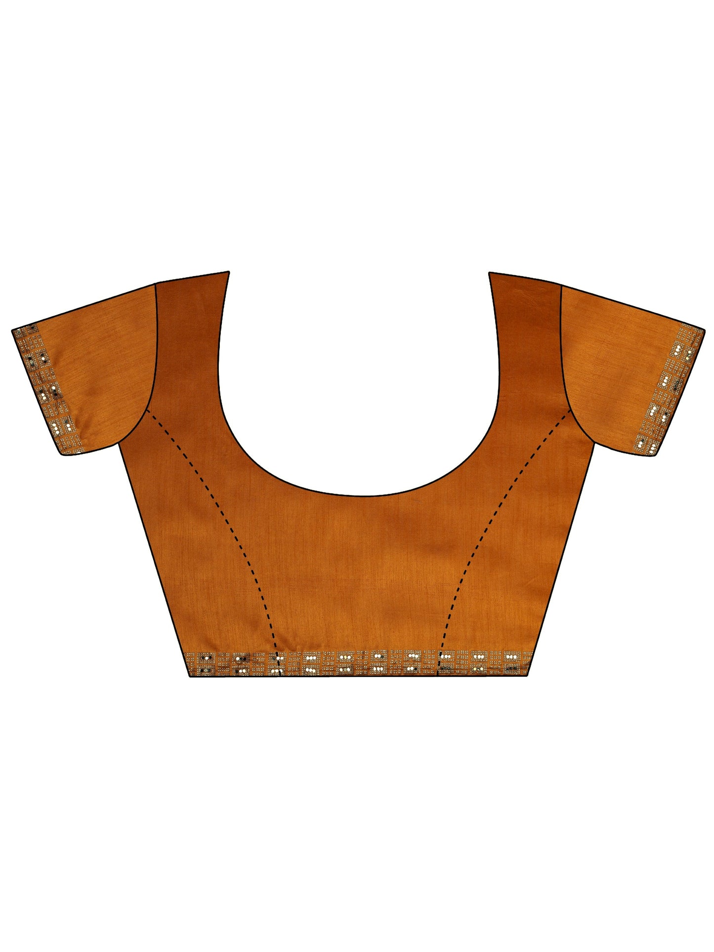 Red Printed Georgette Saree With Unstitched Blouse Piece