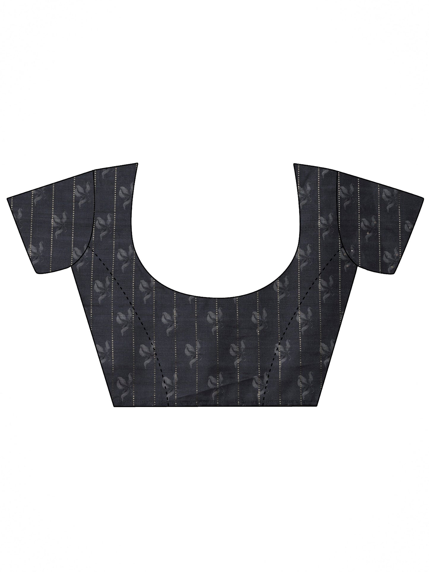 Beige Printed Silk Blend Saree With Unstitched Blouse Piece