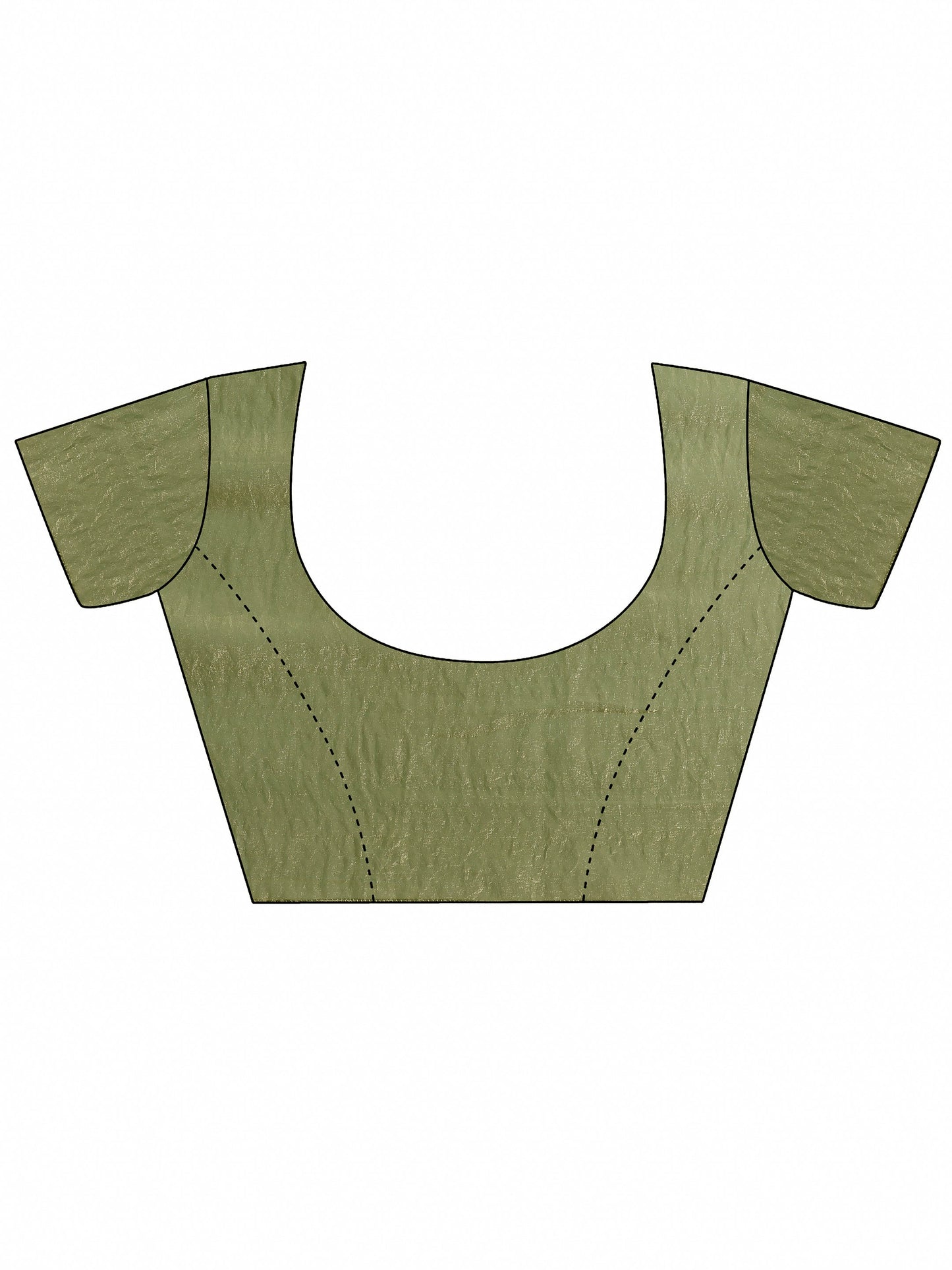 Green Embroidered Organza Saree With Unstitched Blouse Piece