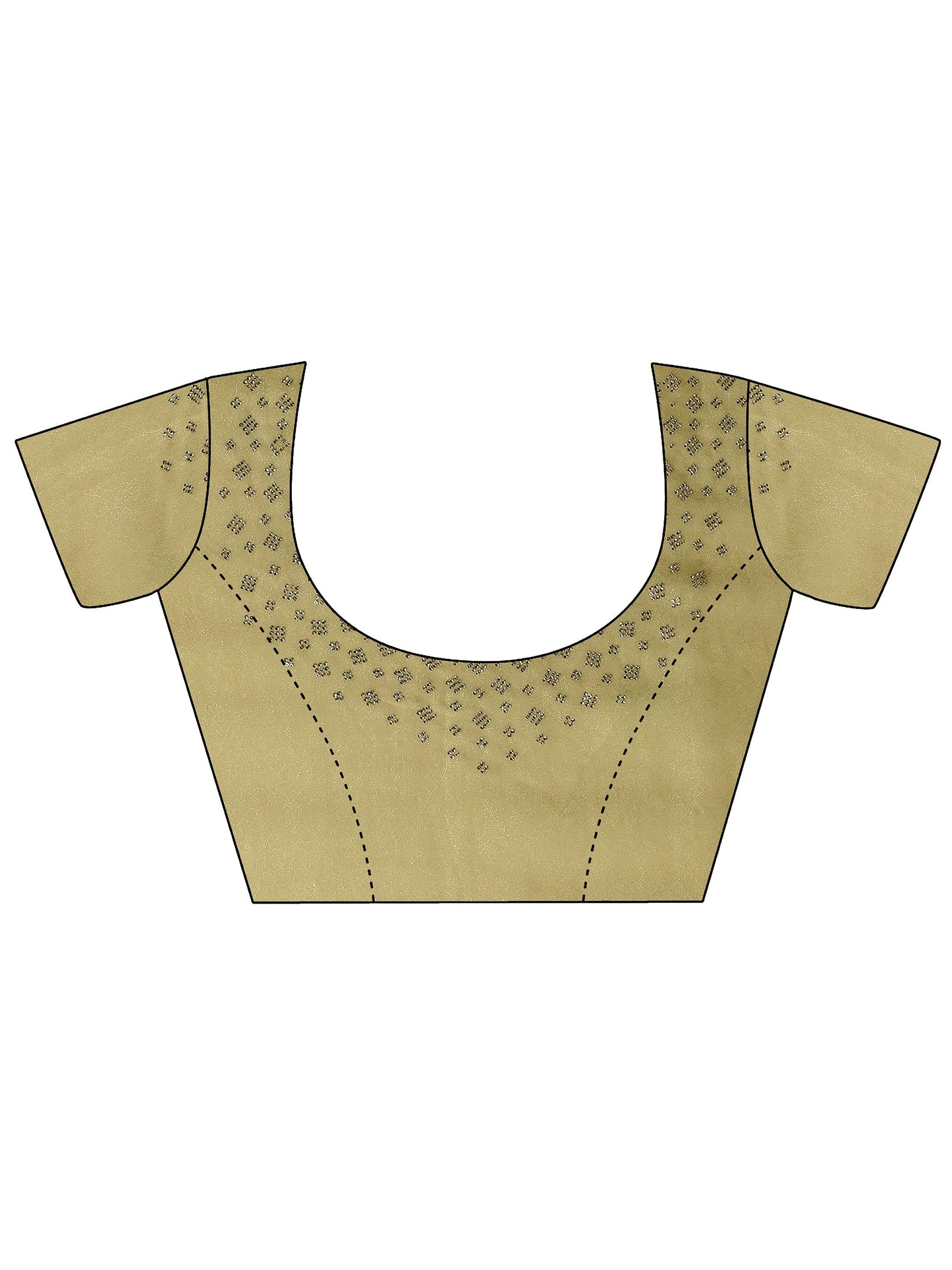 Green Embroidered Organza Saree With Unstitched Blouse Piece