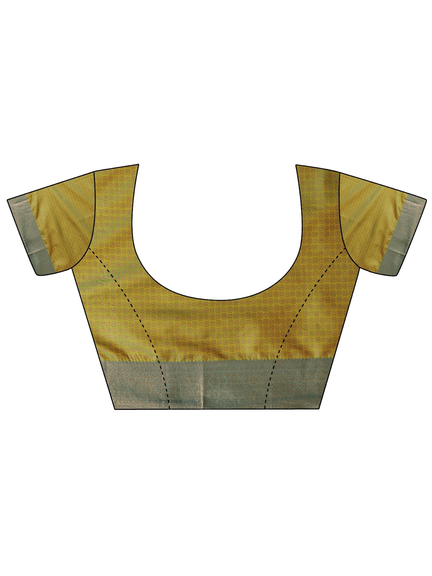 Green Woven Design Banarasi Silk Blend Saree With Unstitched Blouse Piece