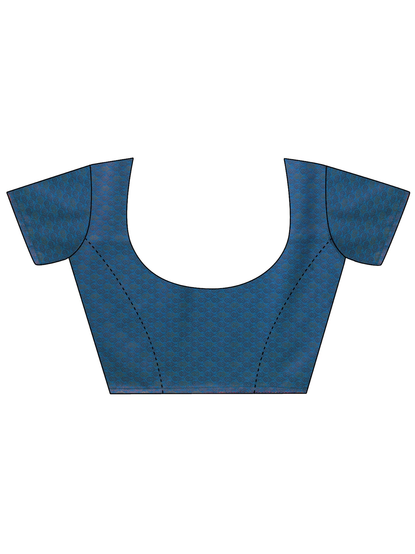 Blue Woven Design Silk blend Saree With Unstitched Blouse Piece