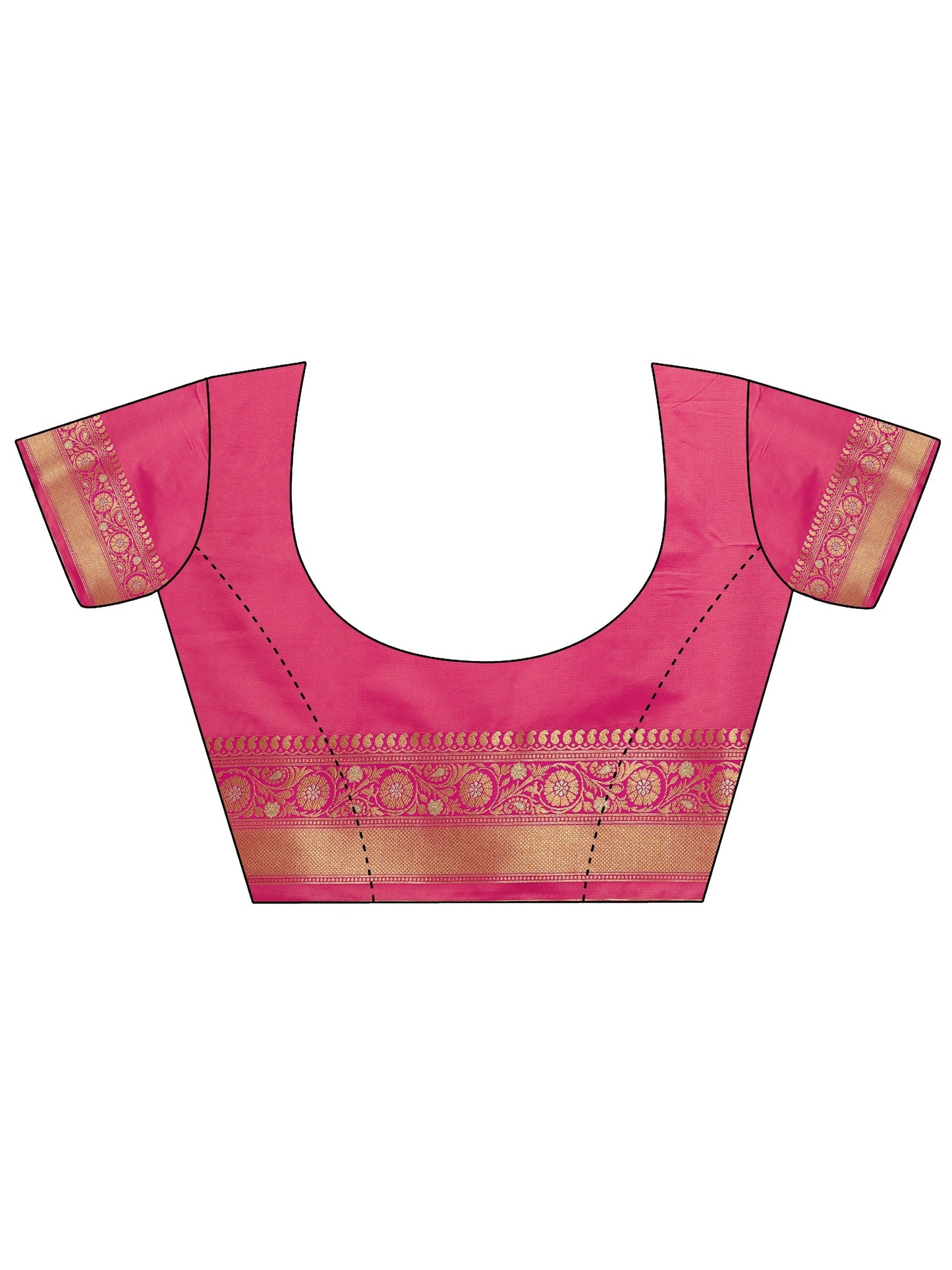 Beige Woven Design Banarasi Silk Blend Saree With Unstitched Blouse Piece