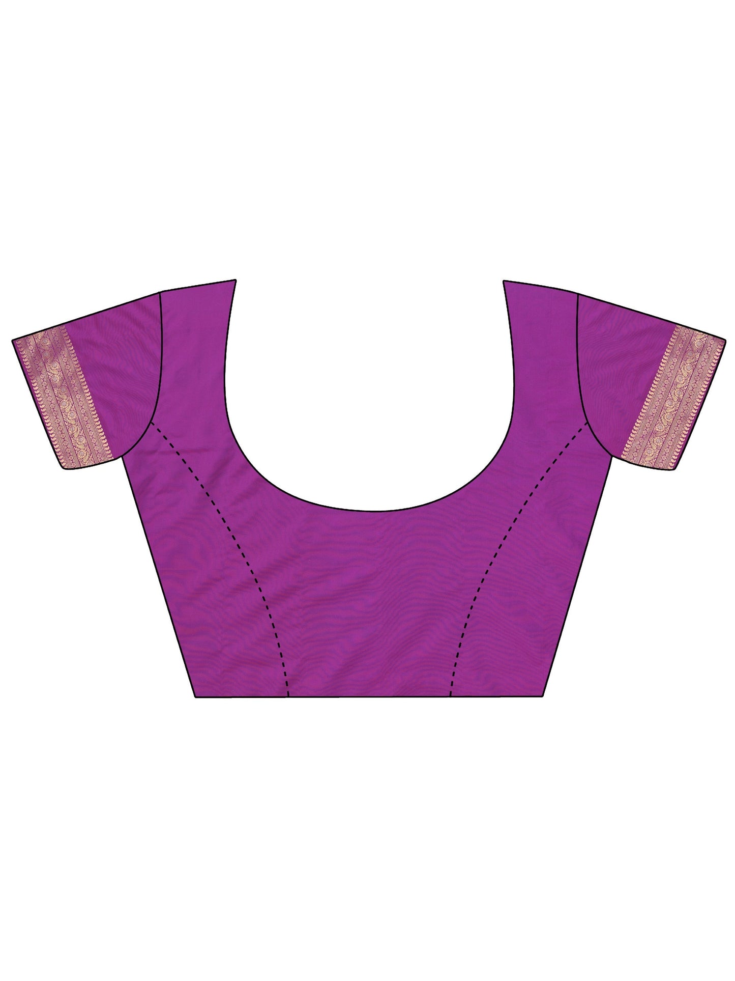 Purple Woven Design Banarasi Silk Blend Saree With Unstitched Blouse Piece