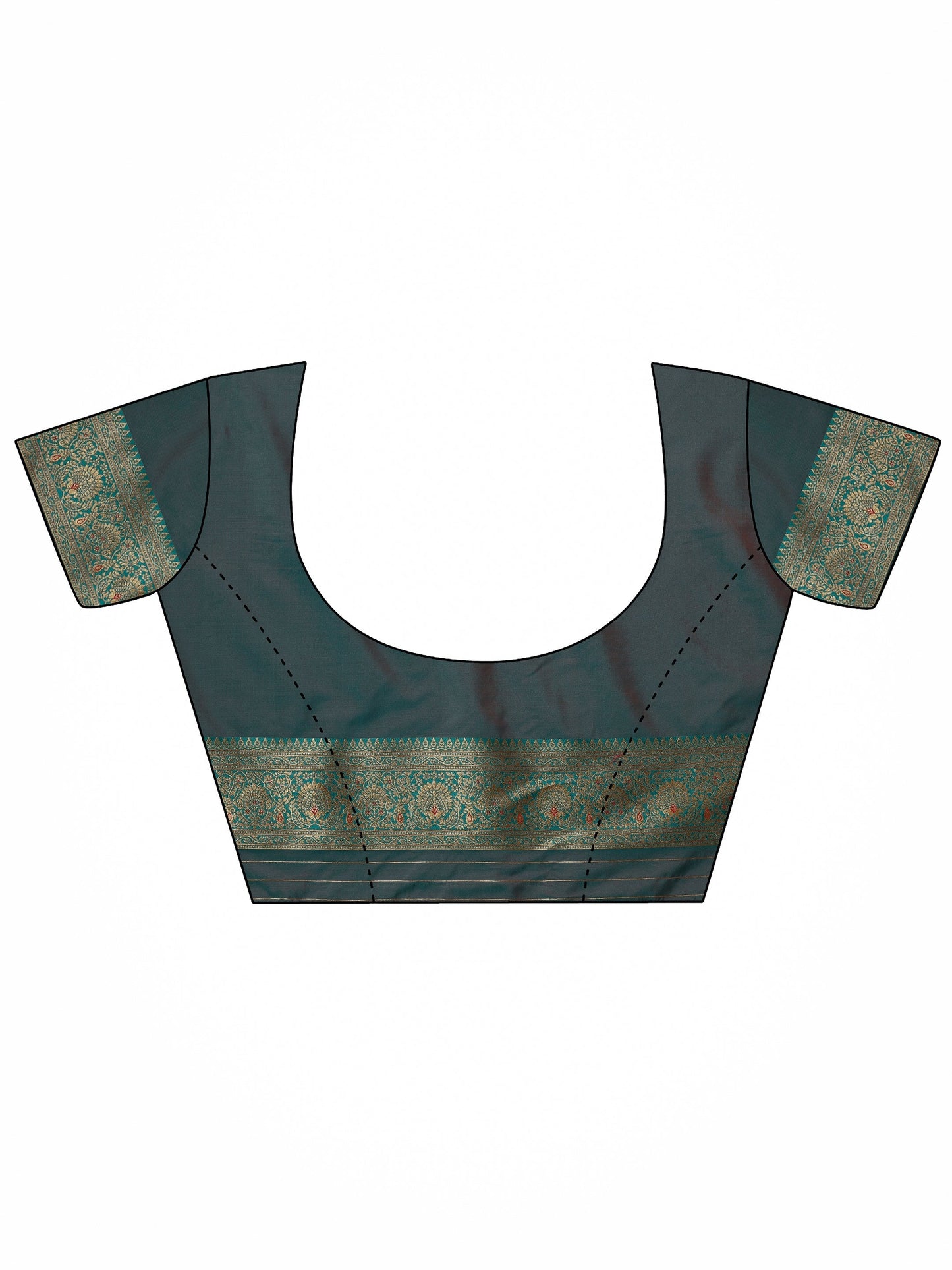 Pink Woven Design Banarasi Silk Blend Saree With Unstitched Blouse Piece