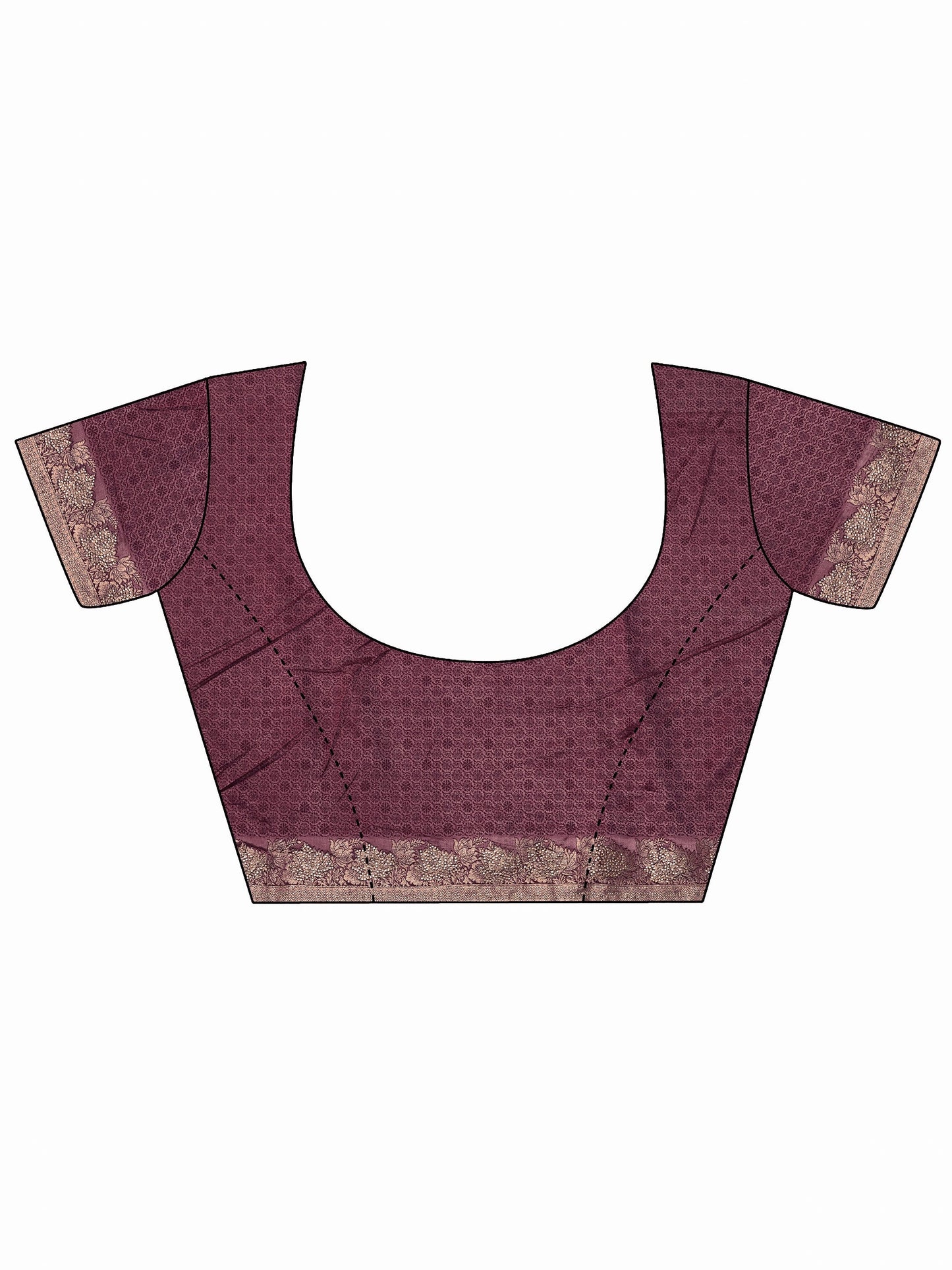 Pink Woven Design Banarasi Silk Blend Saree With Unstitched Blouse Piece