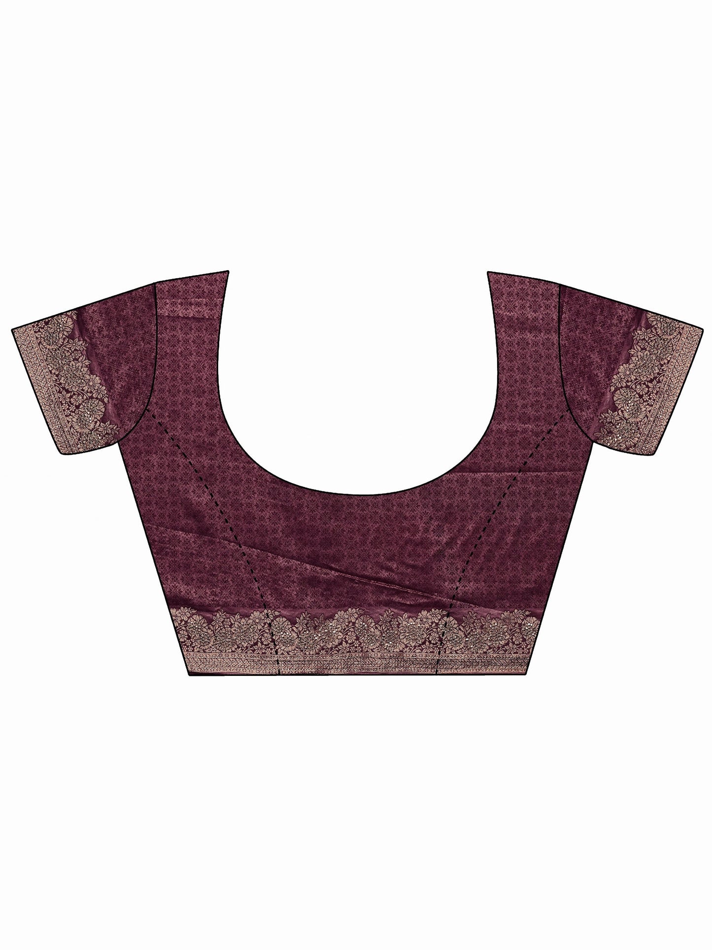 Pink Woven Design Banarasi Silk Blend Saree With Unstitched Blouse Piece