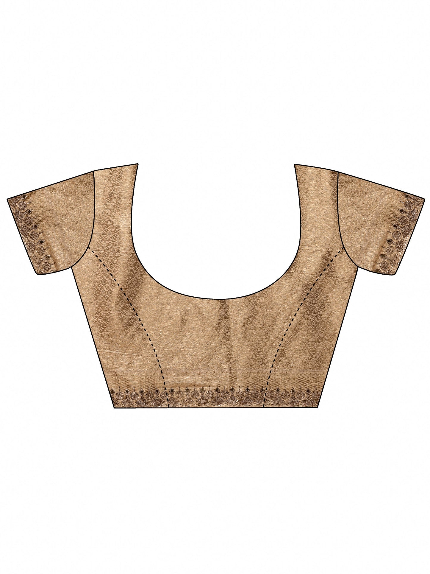 Gold Woven Design Banarasi Silk Blend Saree With Unstitched Blouse Piece