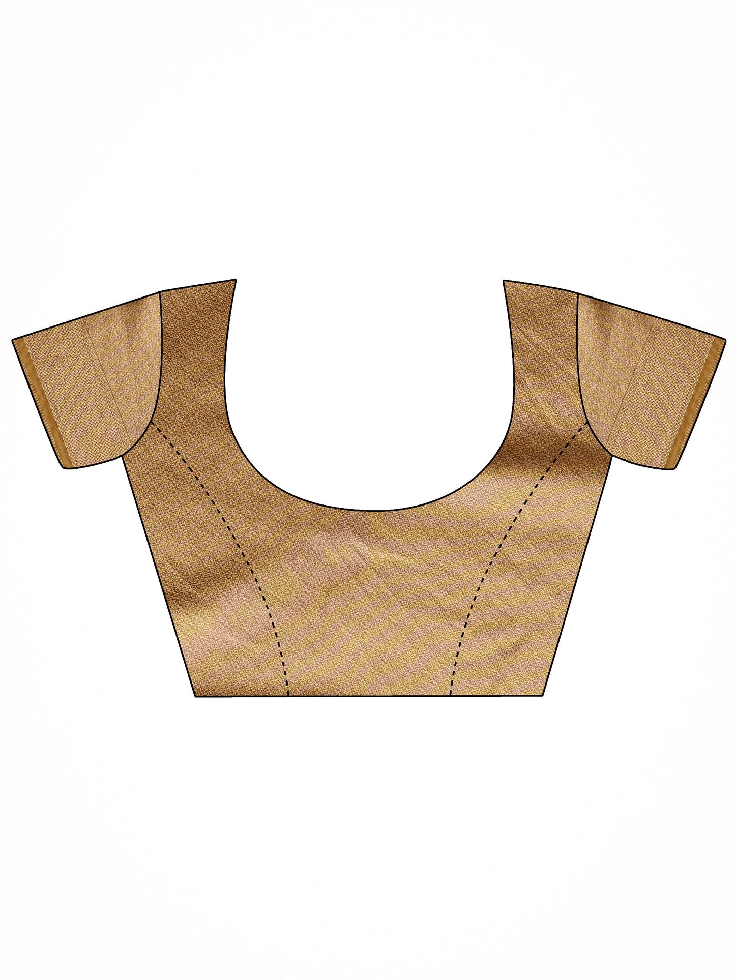 Gold Woven Design Banarasi Silk Blend Saree With Unstitched Blouse Piece