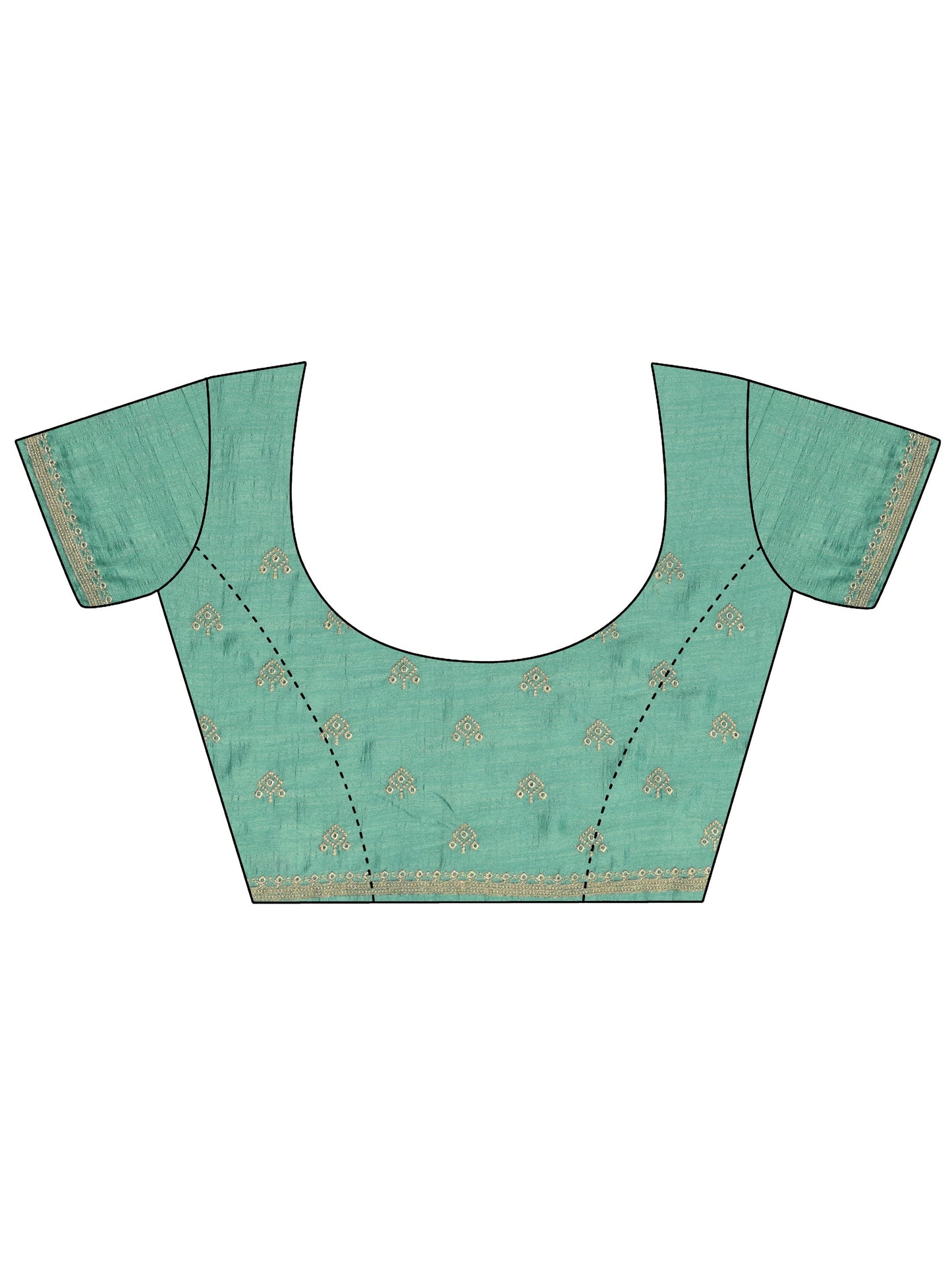 Mustard Embellished Silk Blend Saree With Unstitched Blouse Piece