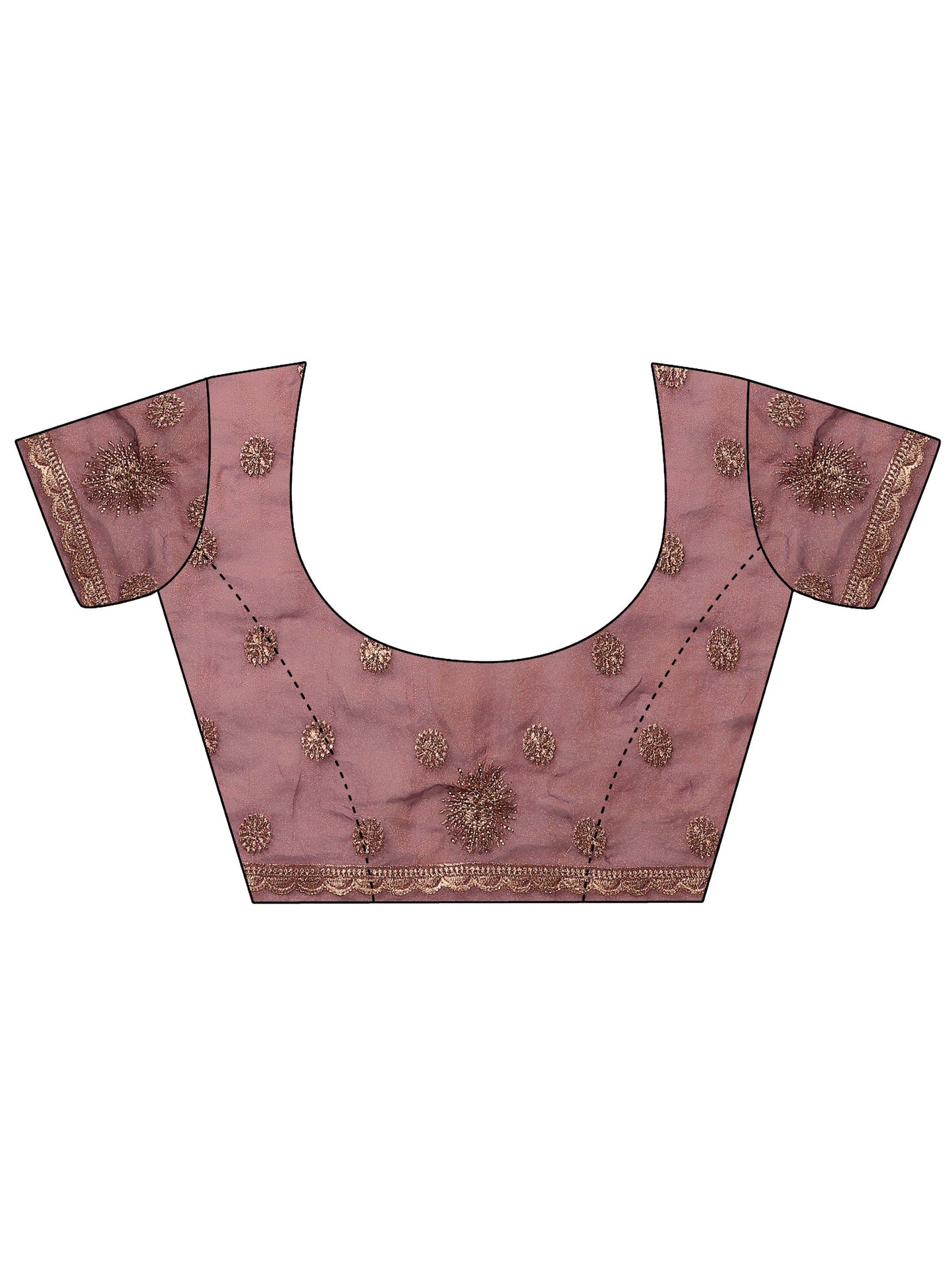 Purple Embroidered Banarasi Silk Blend Saree With Unstitched Blouse Piece