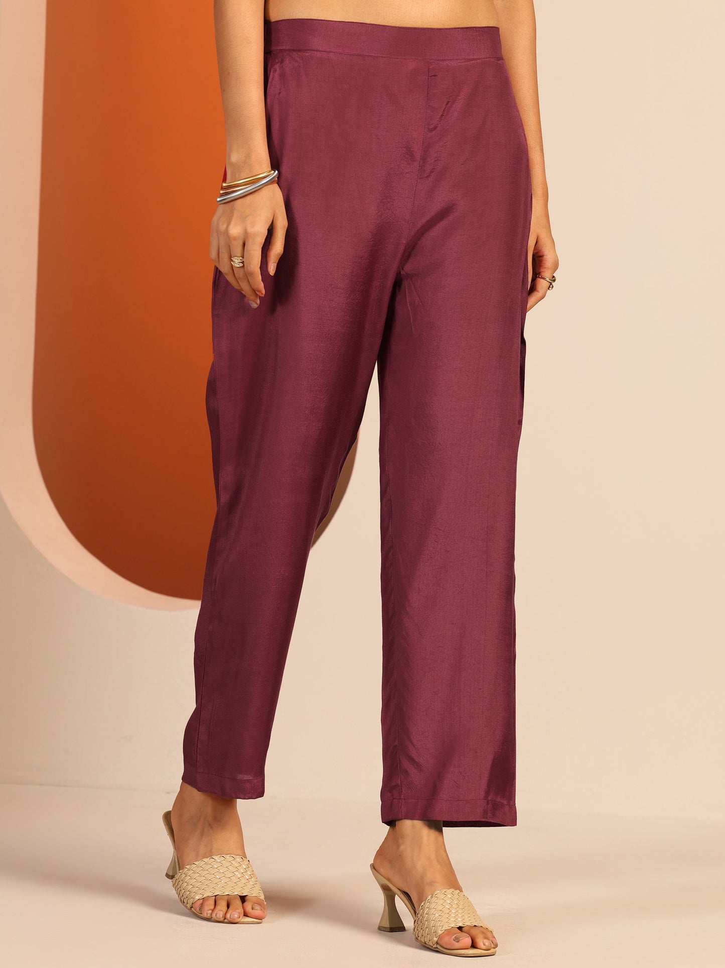 Maroon Printed Muslin Straight Suit Set With Dupatta