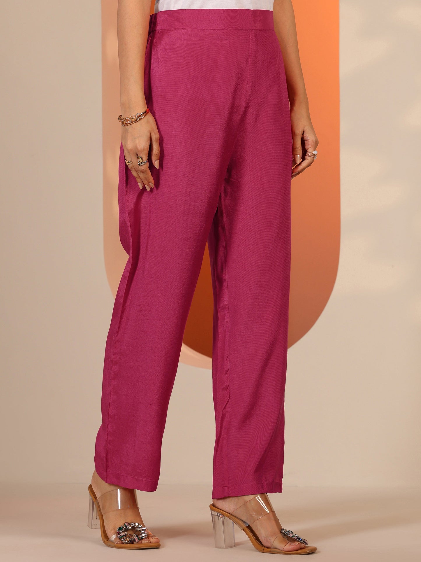 Coral Printed Muslin Straight Suit Set With Dupatta