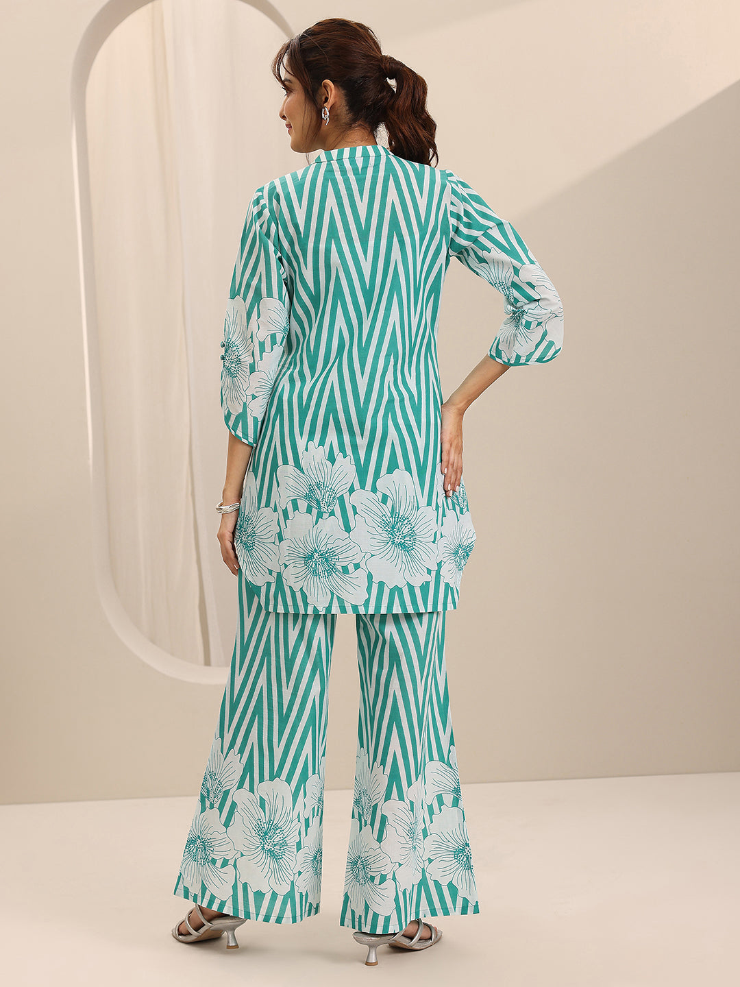 Blue Printed Cotton Co-Ord Sets