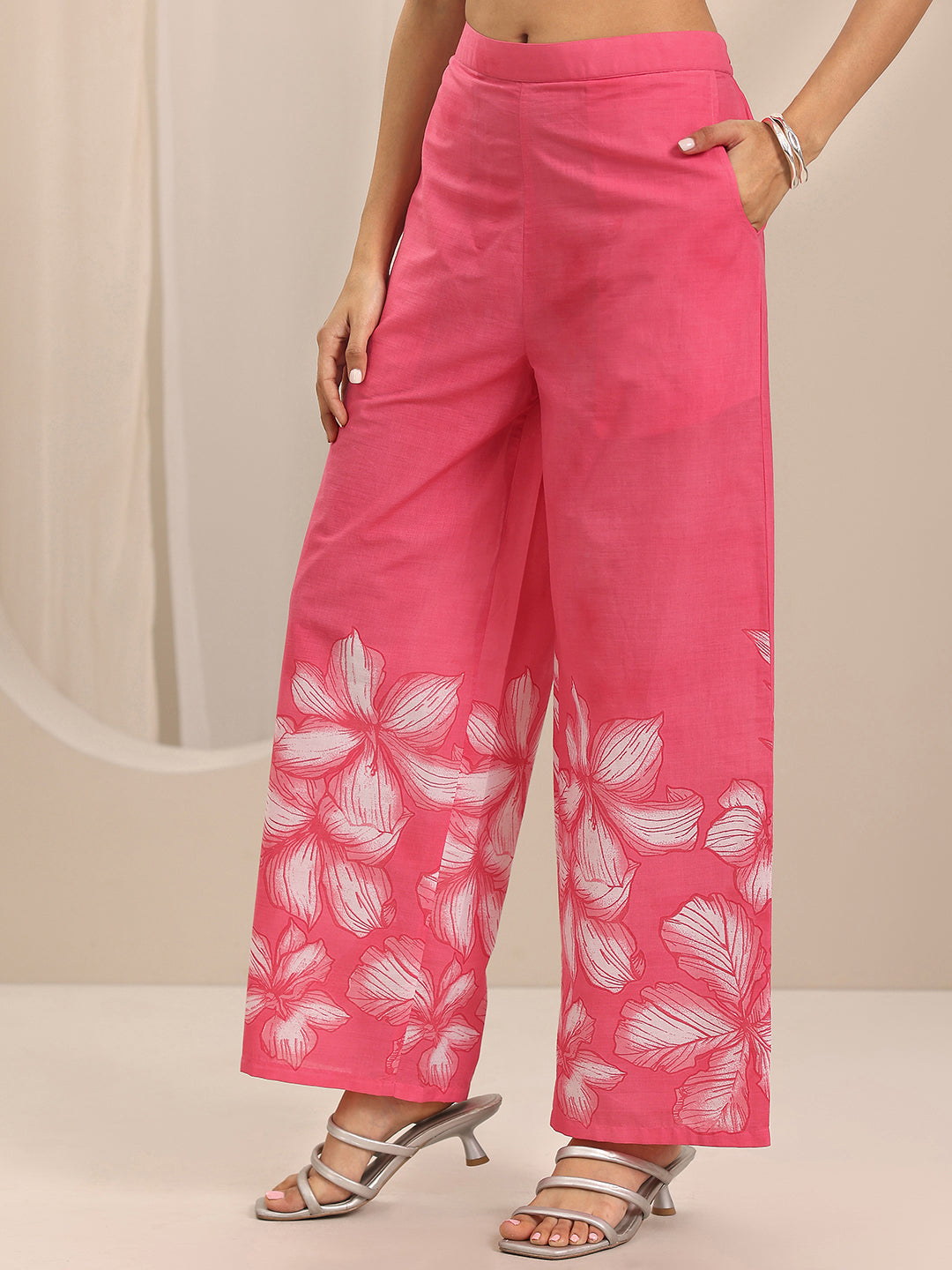 Pink Printed Cotton Co-Ord Sets