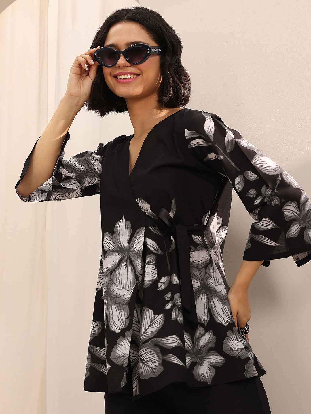 Black Printed Cotton Co-Ord Sets