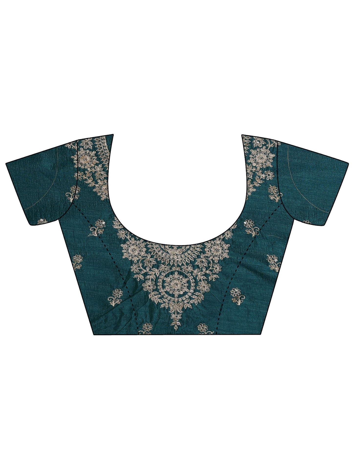 Green Bandhani  Printed Silk Blend Saree With Unstitched Blouse Piece