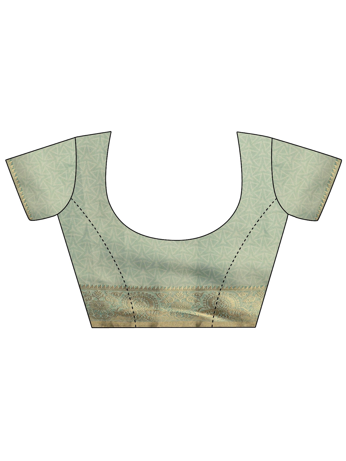 Green Woven Design Silk blend Saree With Unstitched Blouse Piece