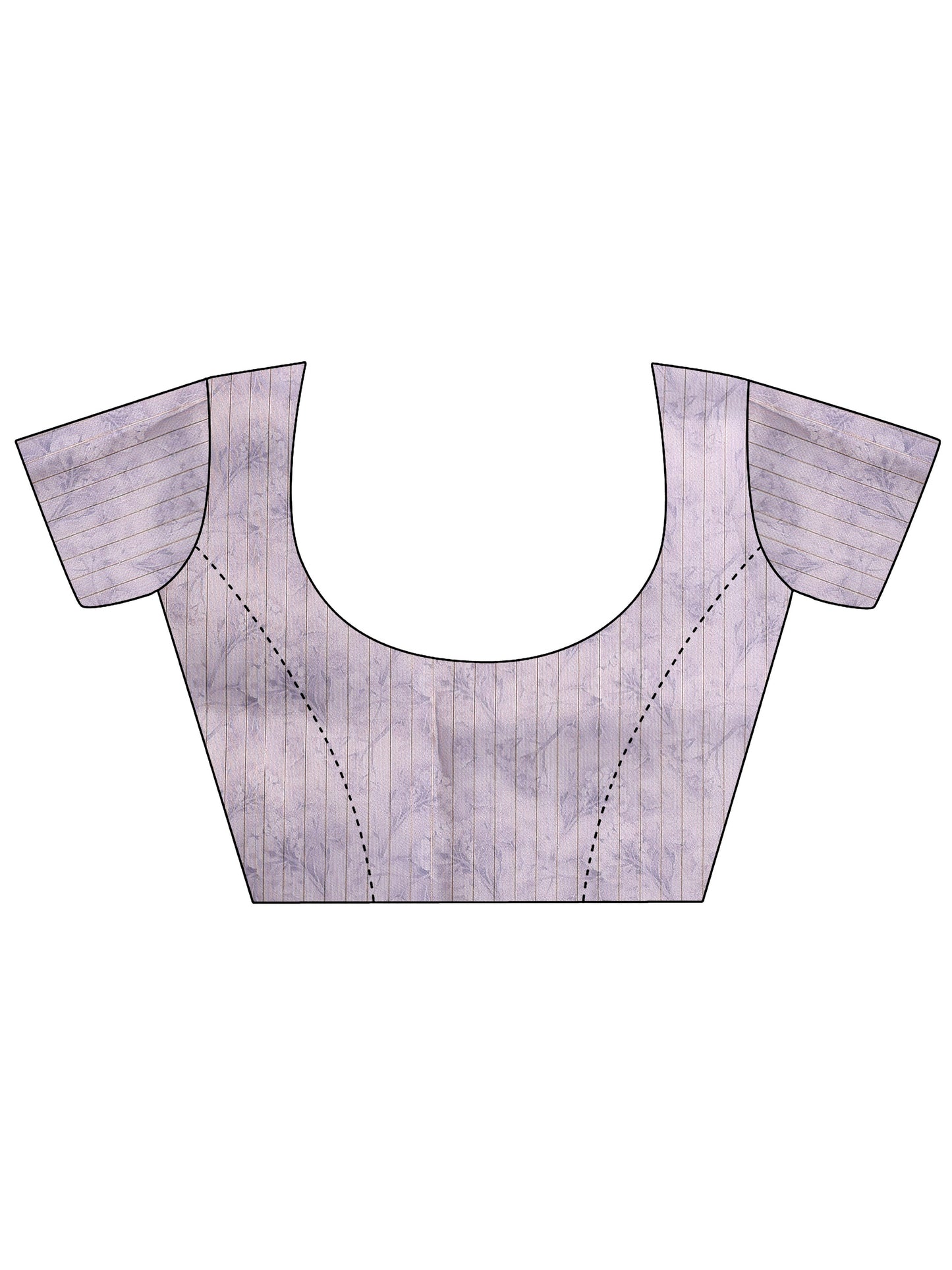 Lavender Embellished Nylon Saree With Unstitched Blouse Piece