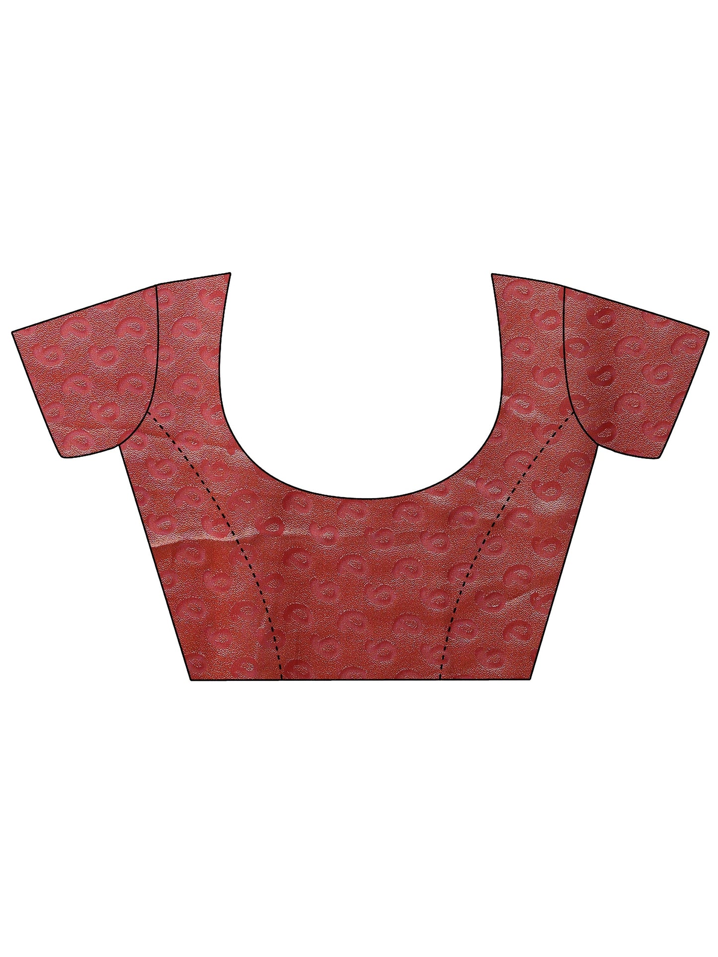 Pink Printed Georgette Saree With Unstitched Blouse Piece