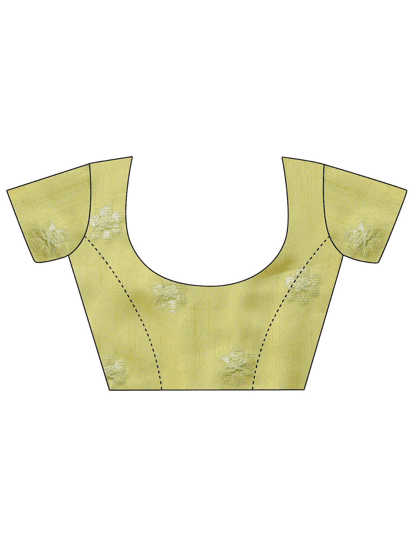 Green Embroidered Organza Saree With Unstitched Blouse Piece