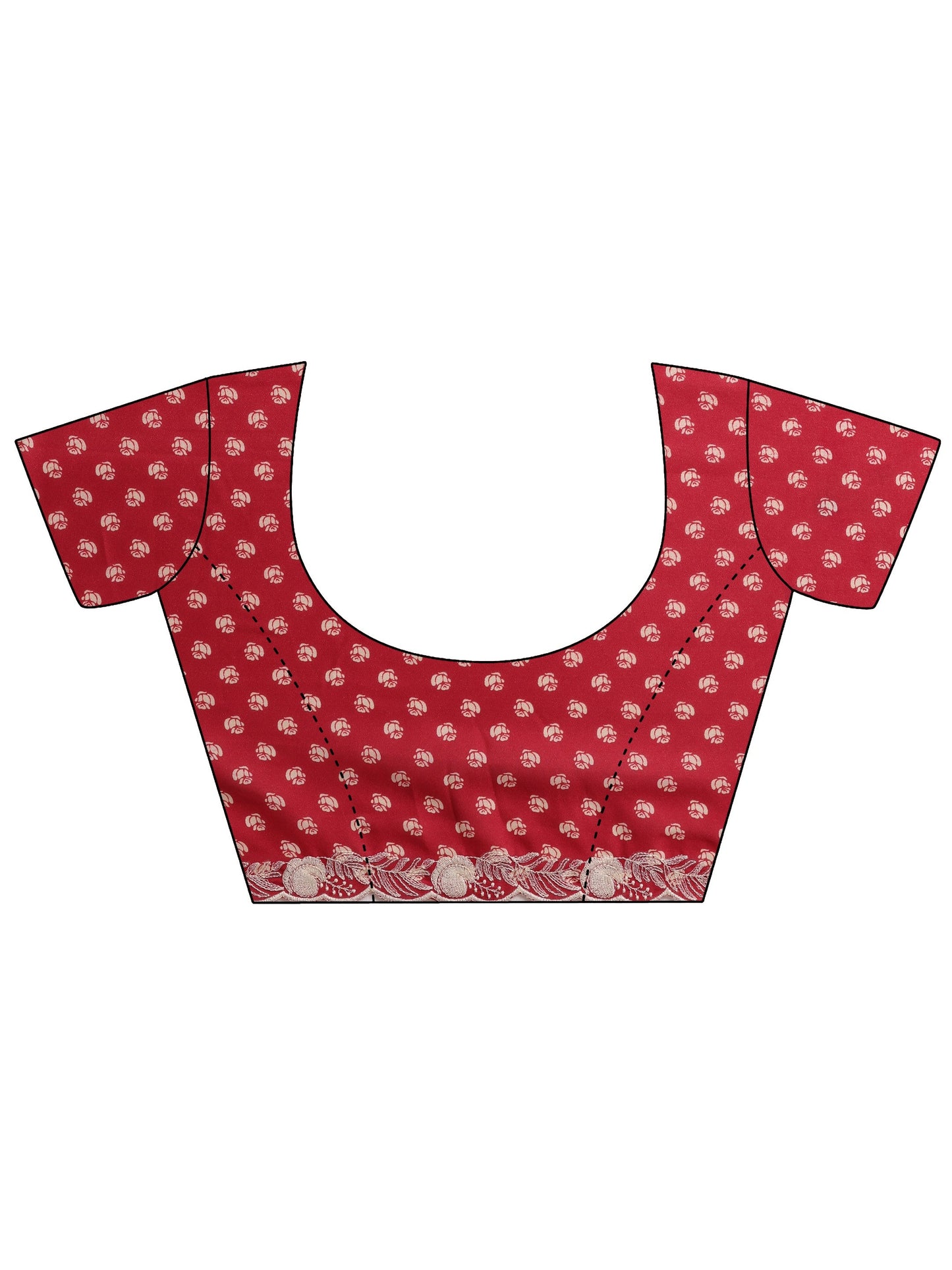 Pink Printed Georgette Sarees With Unstitched Blouse Piece