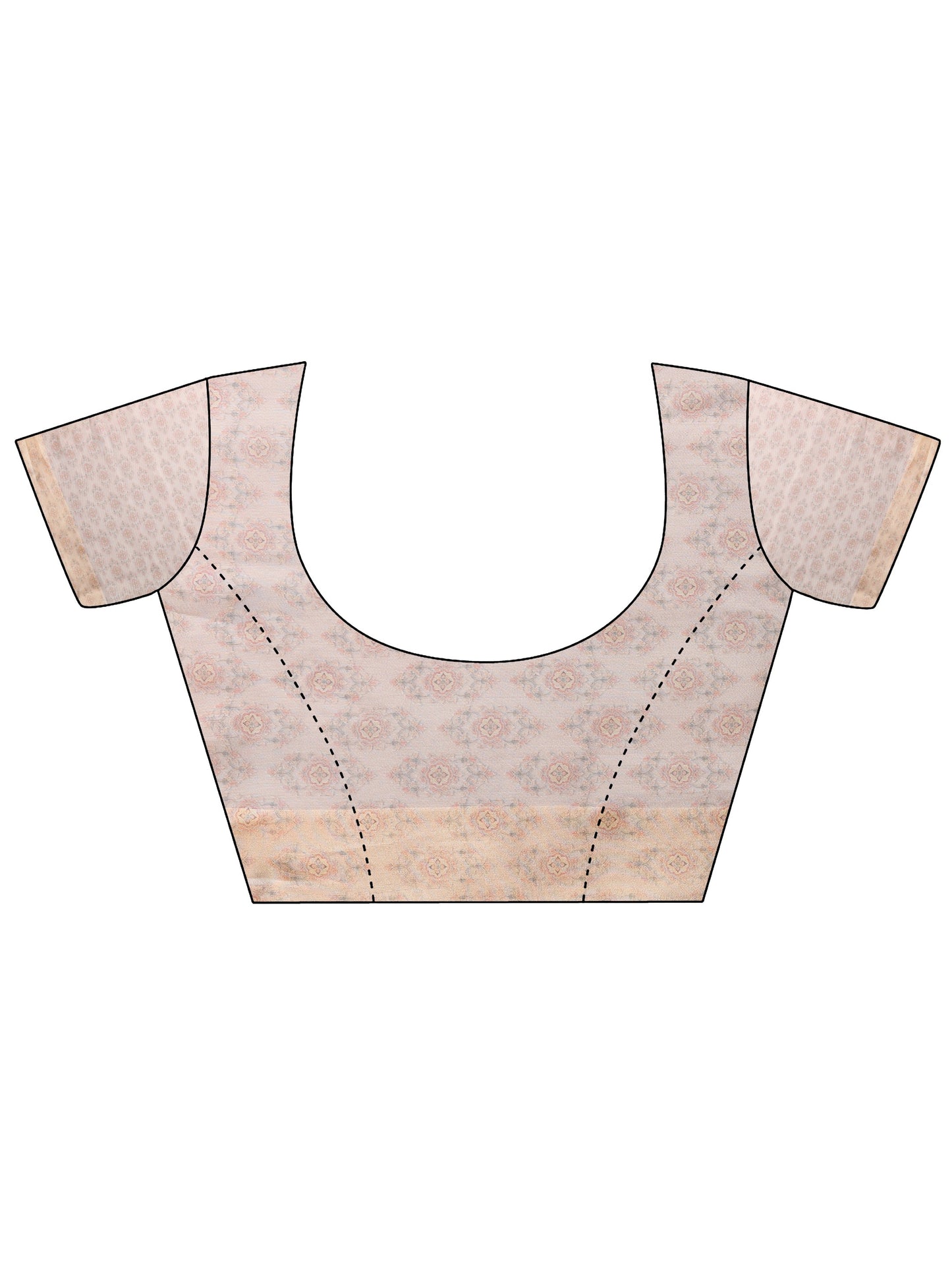 Grey Printed Nylon Sarees With Unstitched Blouse Piece