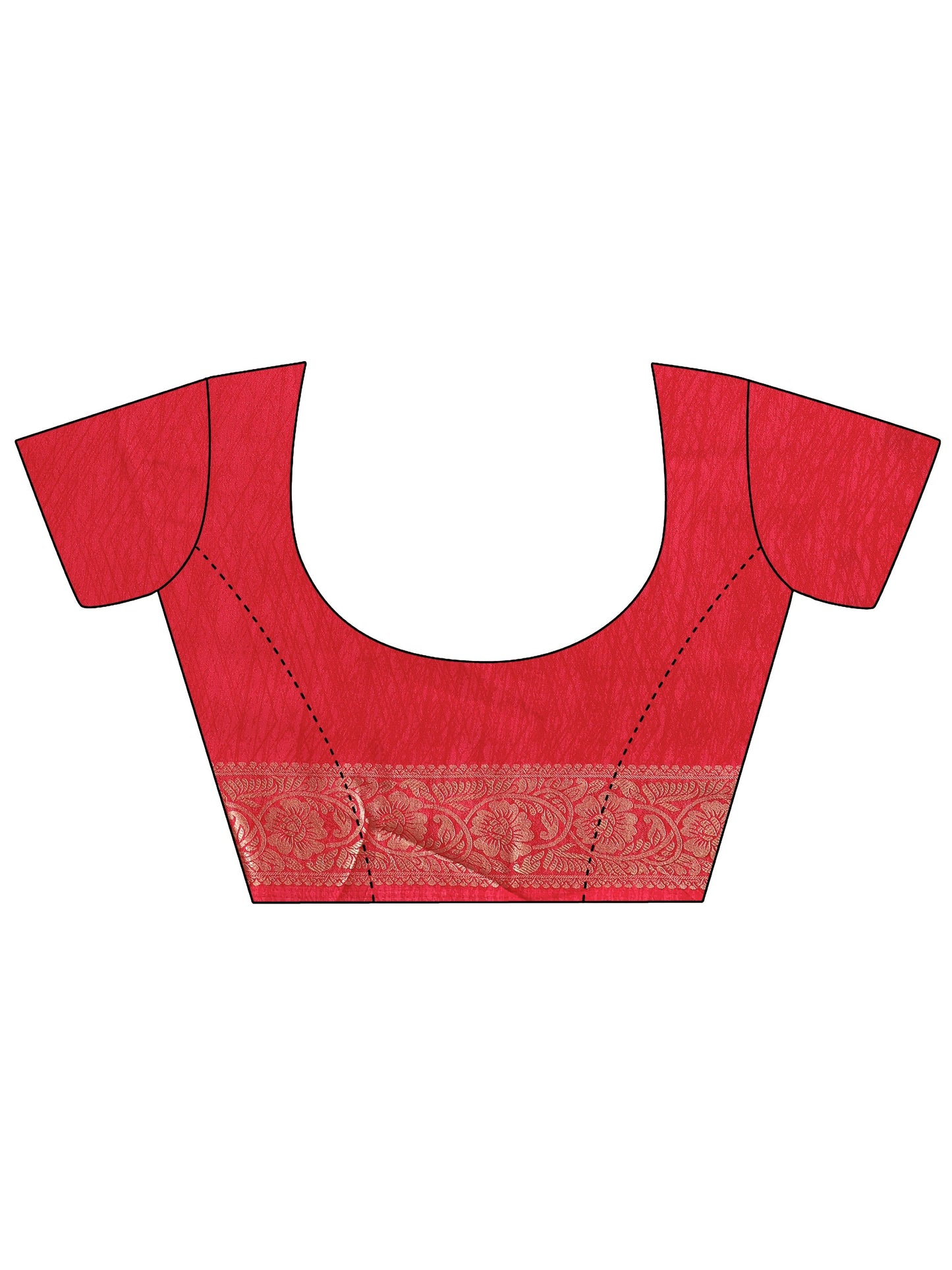 Multi Printed Georgette Saree With Unstitched Blouse Piece