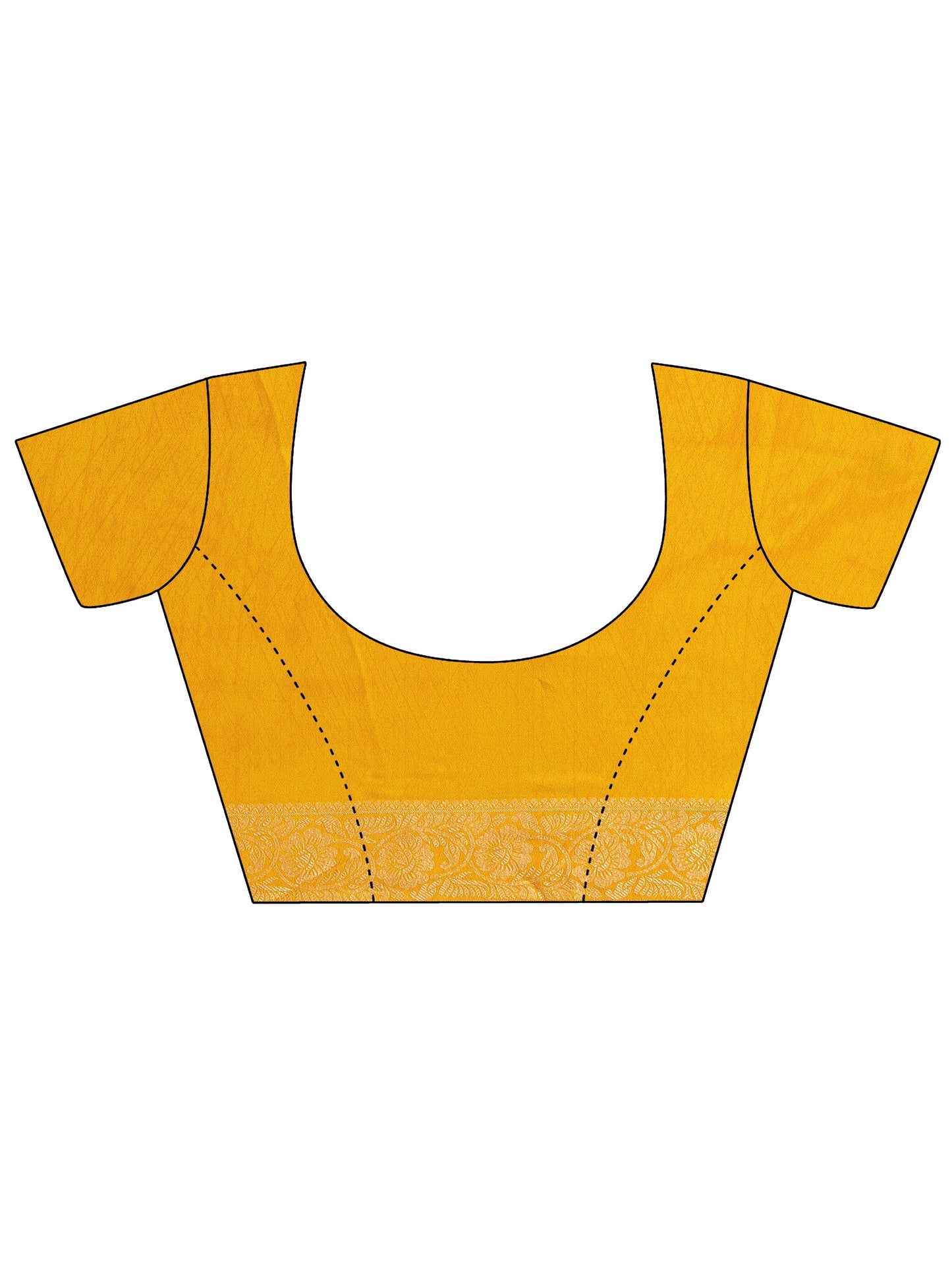 Multi Ikat Printed Georgette Saree With Unstitched Blouse Piece