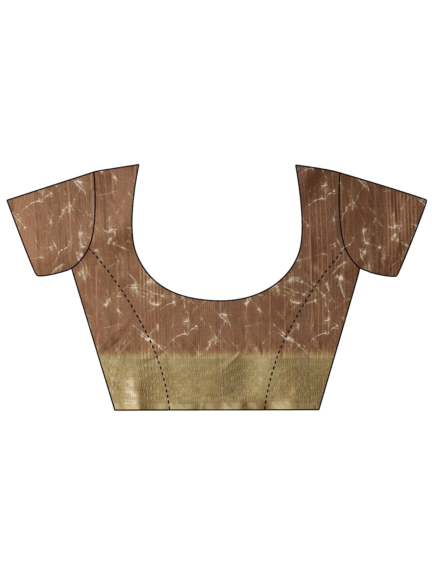 Green Printed Silk Blend Sarees With Unstitched Blouse Piece