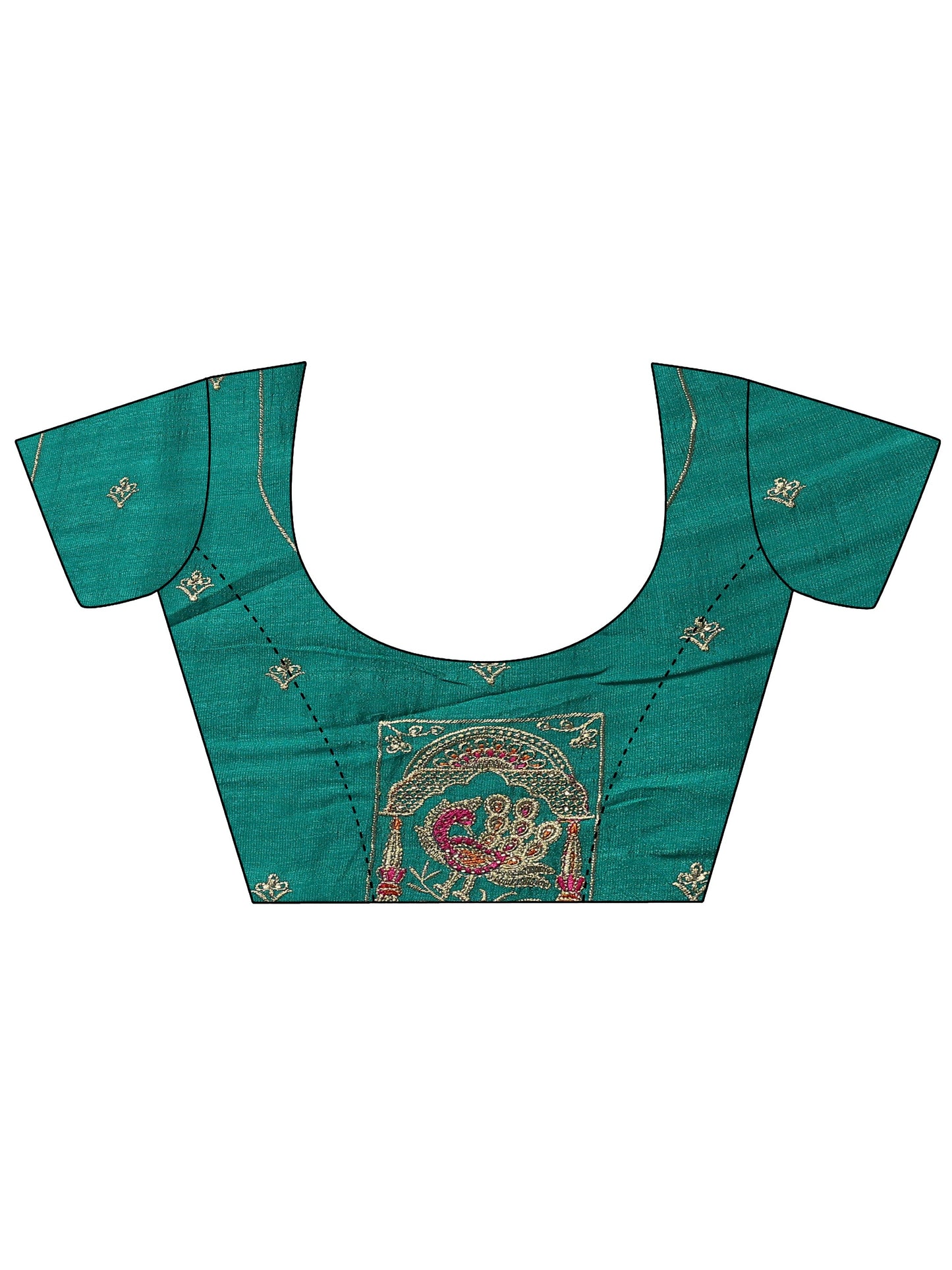 Pink Bandhani Printed Silk Blend Sarees With Unstitched Blouse Piece