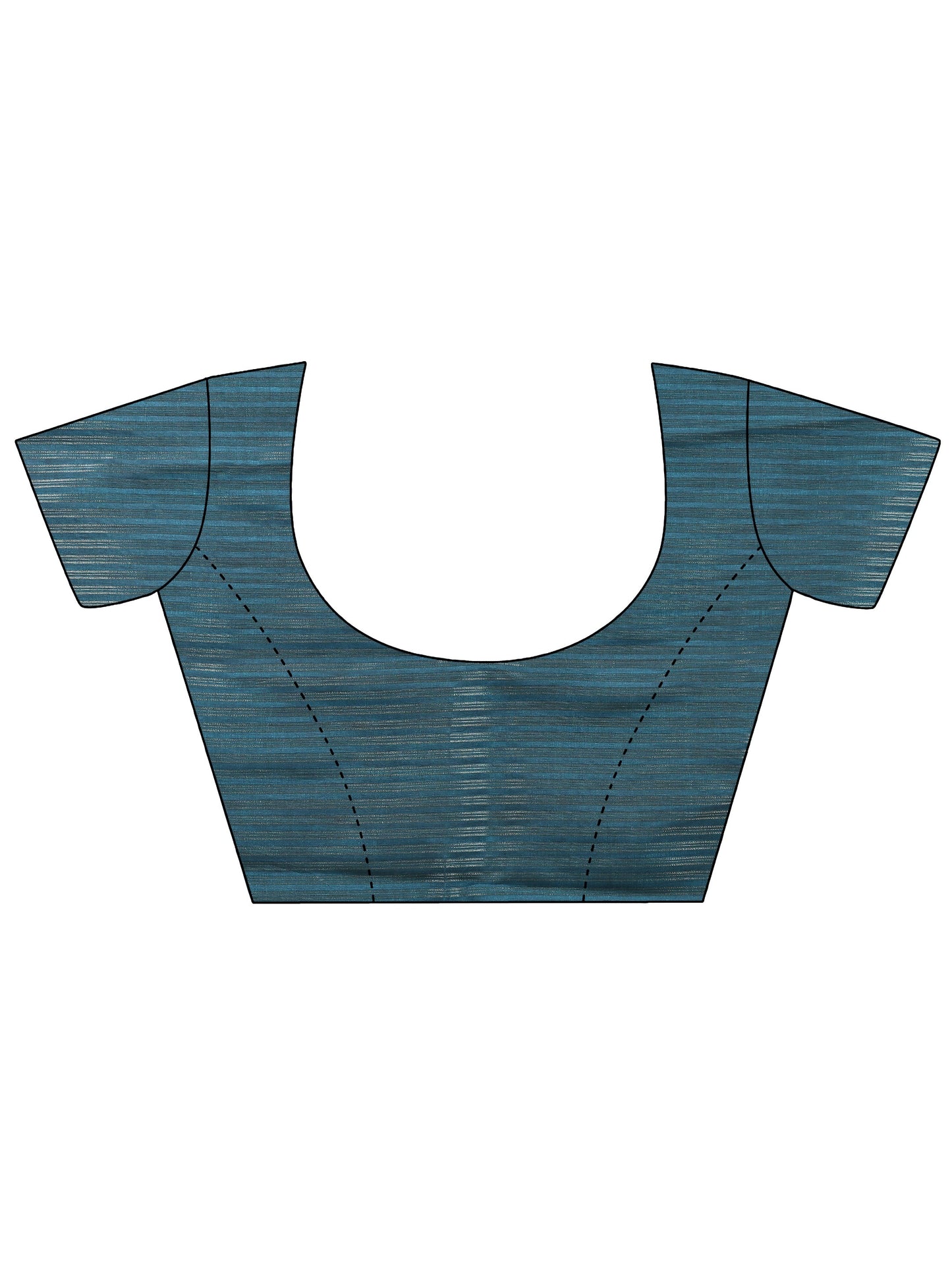 Green Printed Silk Blend Saree With Unstitched Blouse Piece