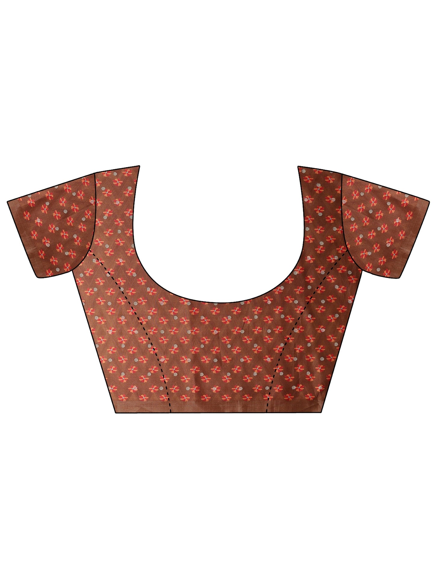 Multi Leheriya Printed Silk Blend Sarees With Unstitched Blouse Piece