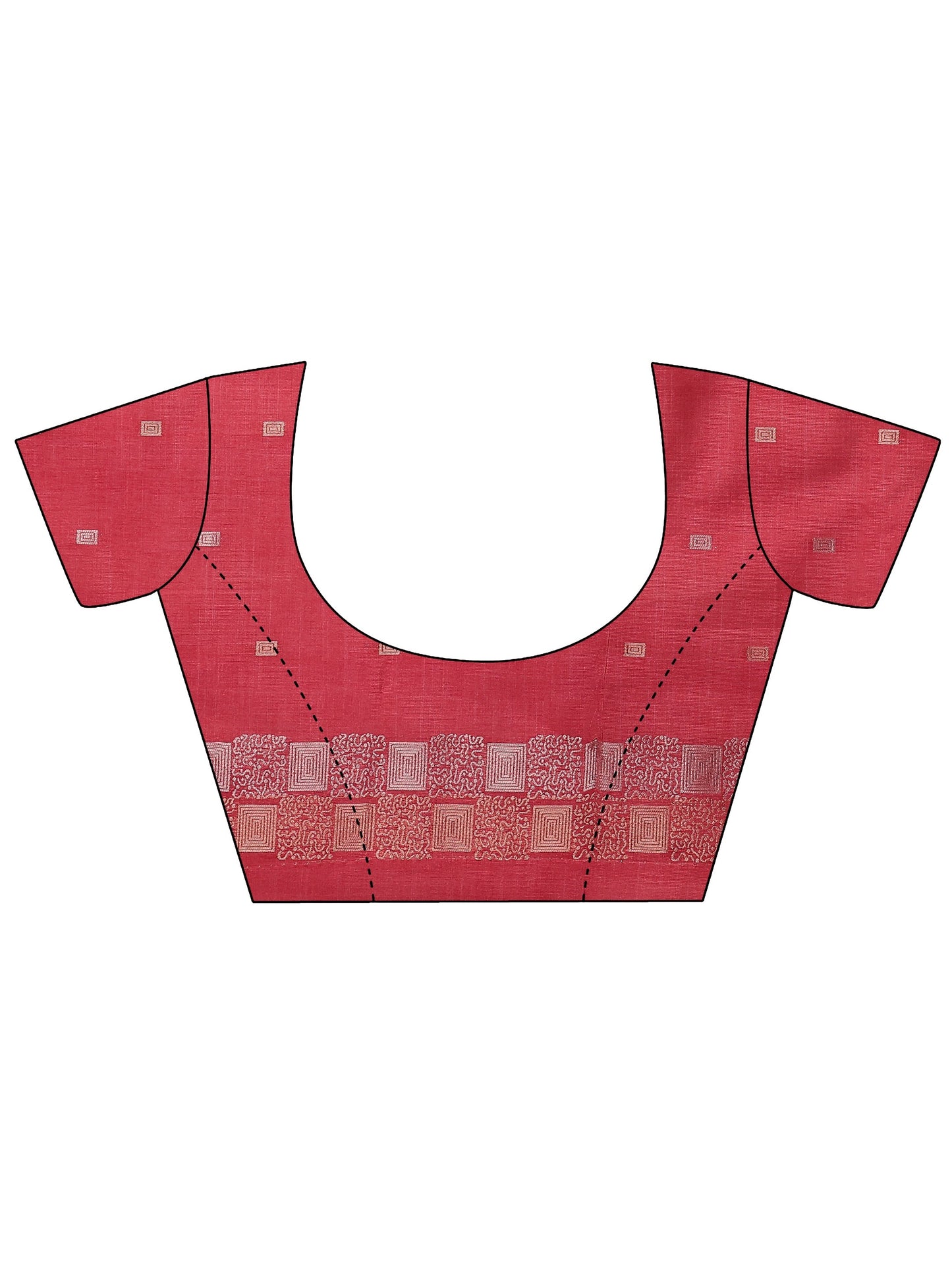 Orange Woven Design Silk Blend Saree With Unstitched Blouse Piece