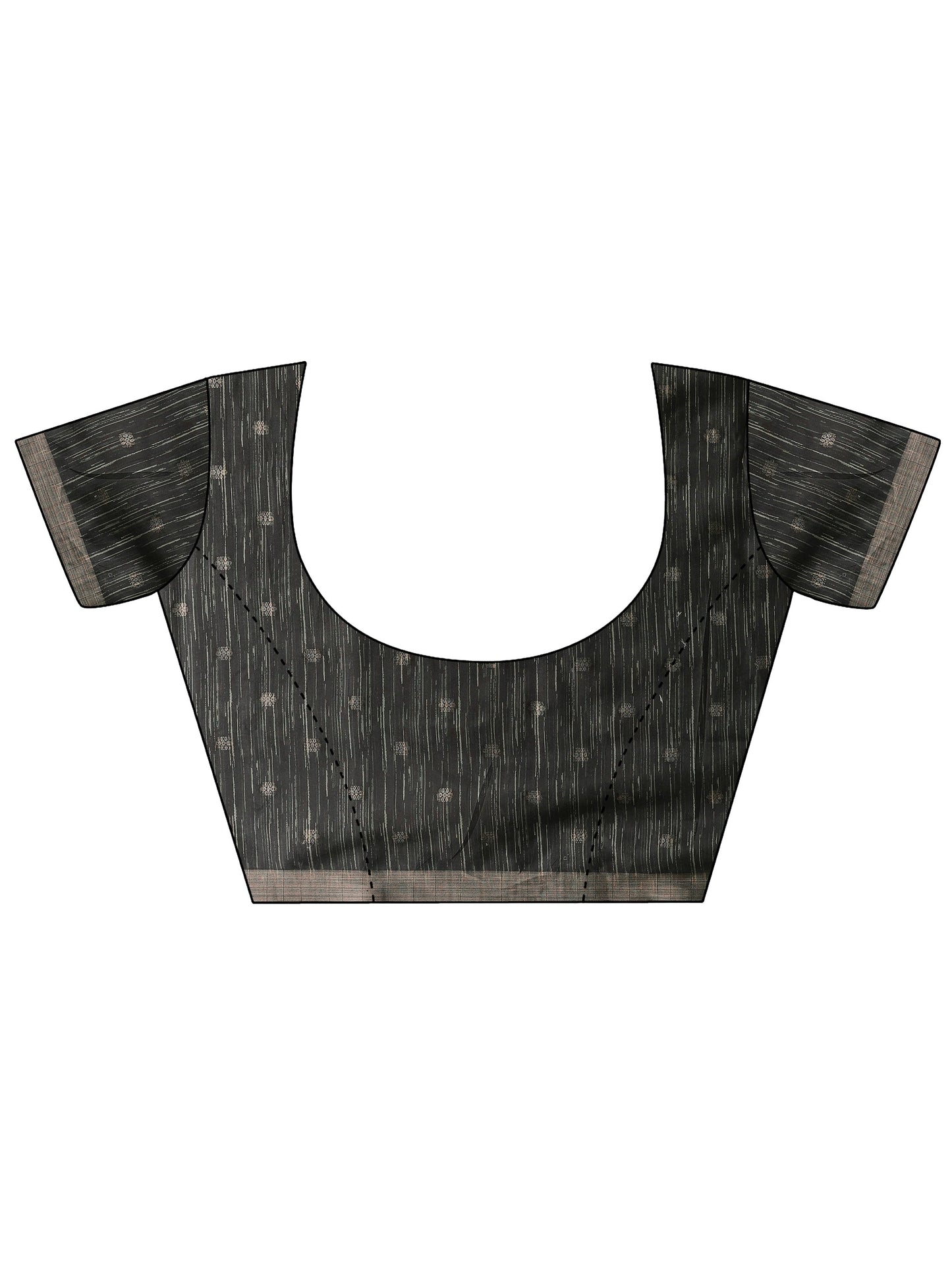 Beige Printed Silk Blend Sarees With Unstitched Blouse Piece