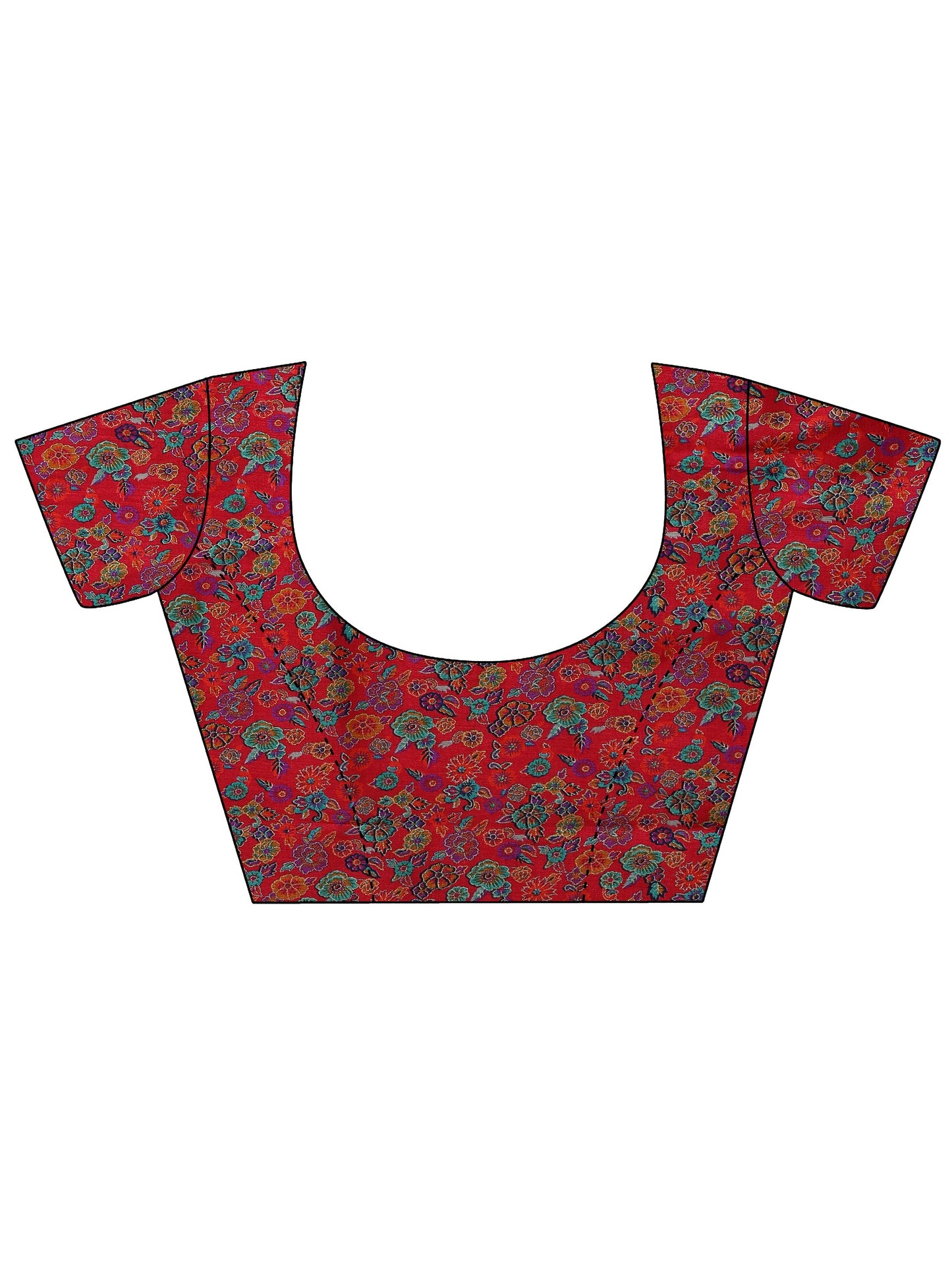 Pink Solid Silk Blend Saree With Unstitched Blouse Piece