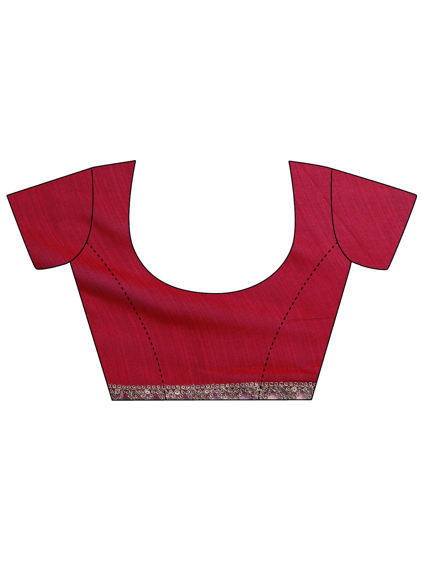 Red Bandhani Printed Georgette Sarees With Unstitched Blouse Piece