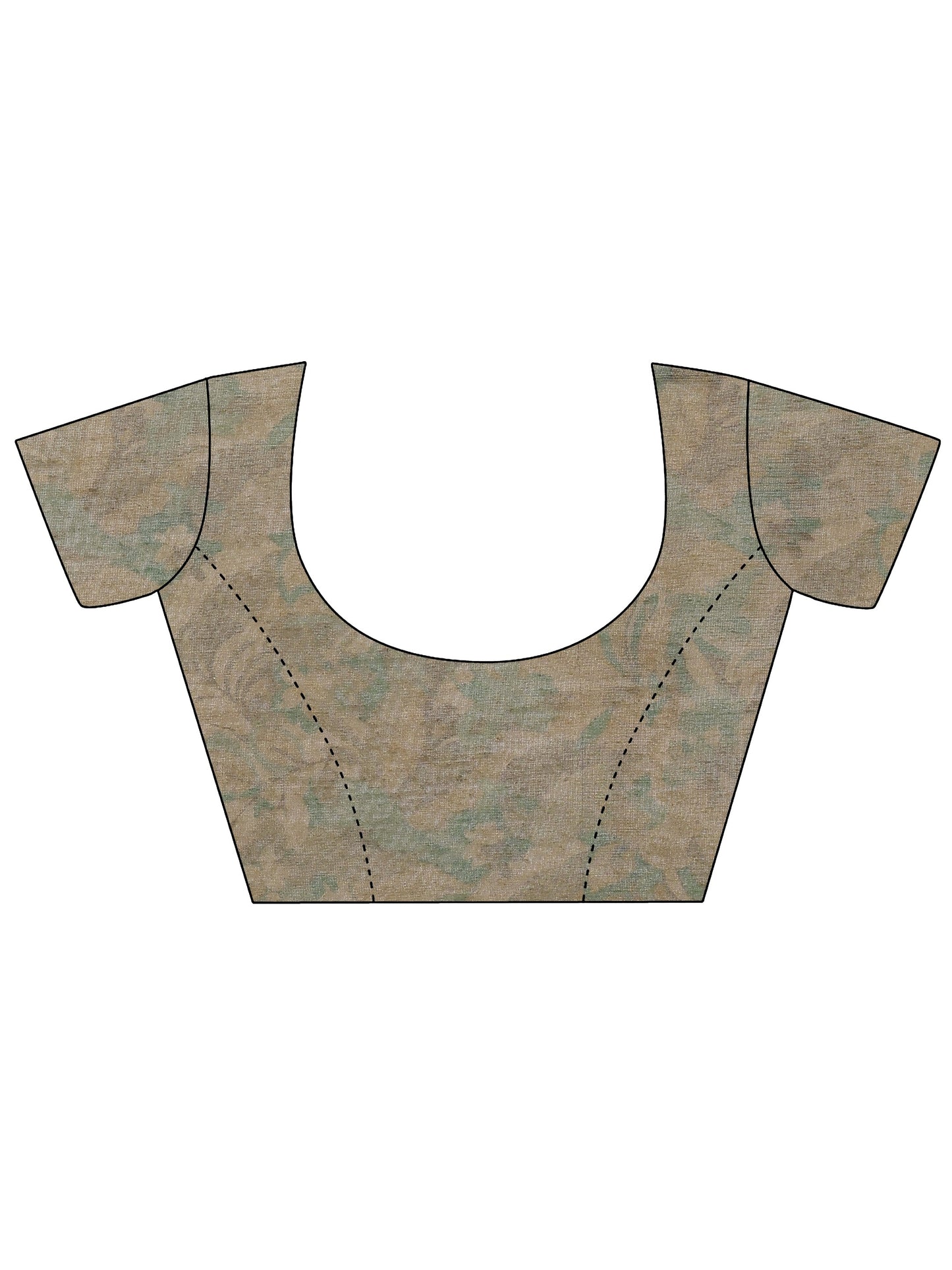 Multi Printed Silk Blend Saree With Unstitched Blouse Piece