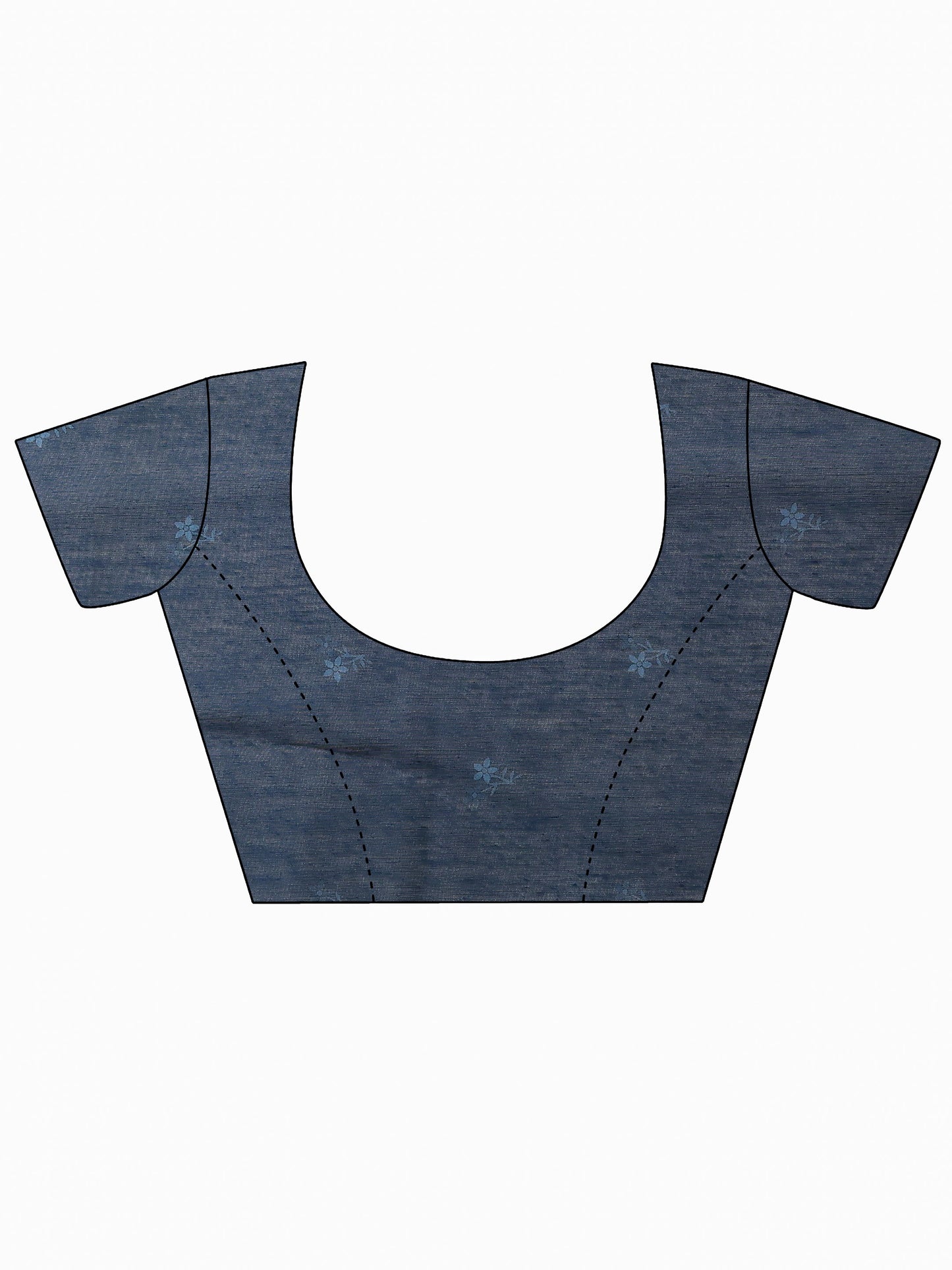 Beige Printed Silk Blend Saree With Unstitched Blouse Piece