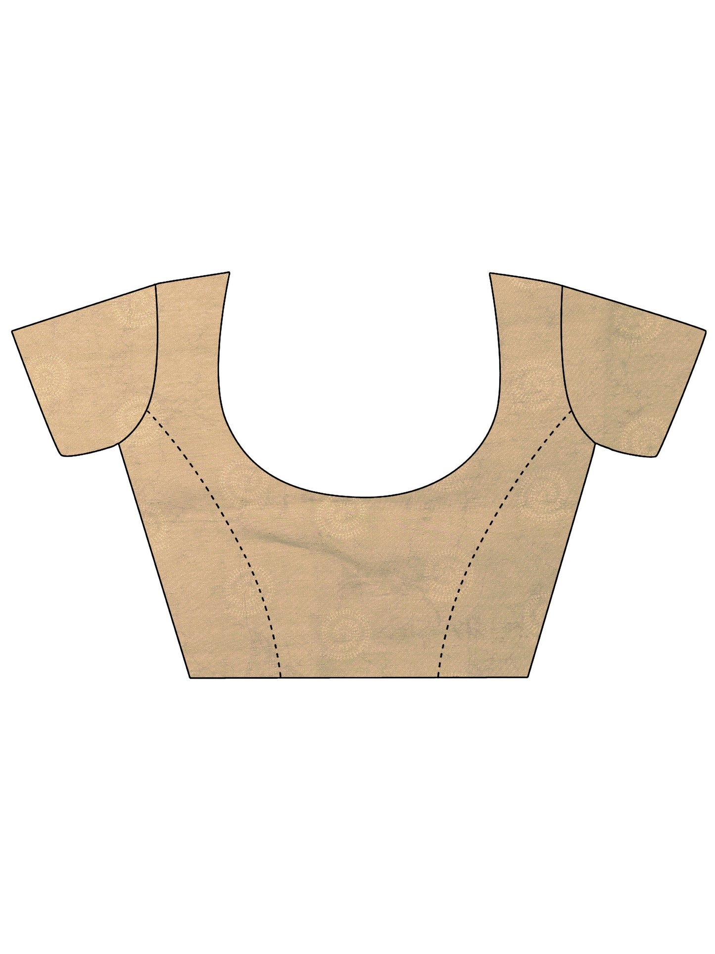 Green Printed Silk Blend Saree With Unstitched Blouse Piece