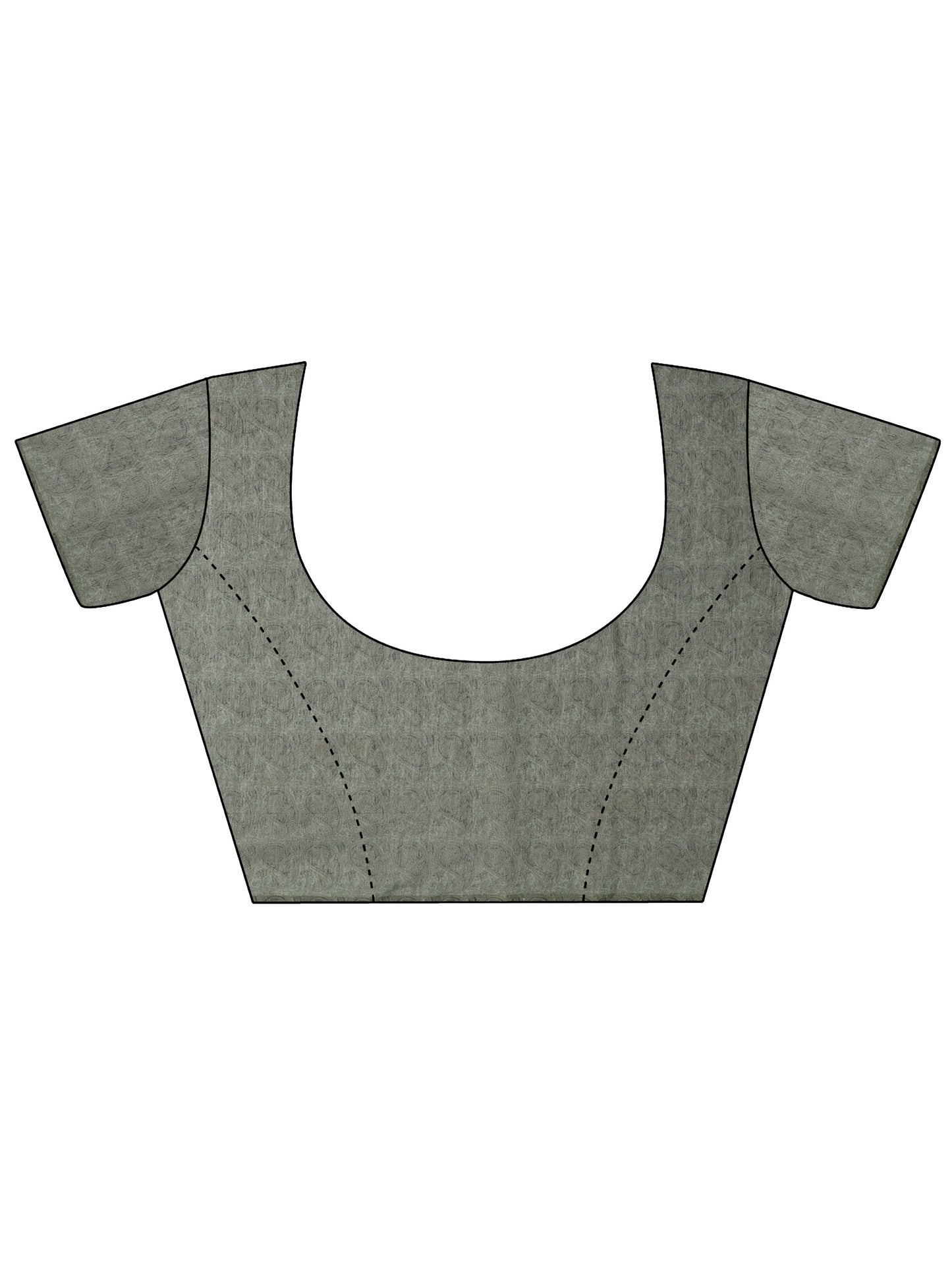 Green Printed Silk Blend Saree With Unstitched Blouse Piece