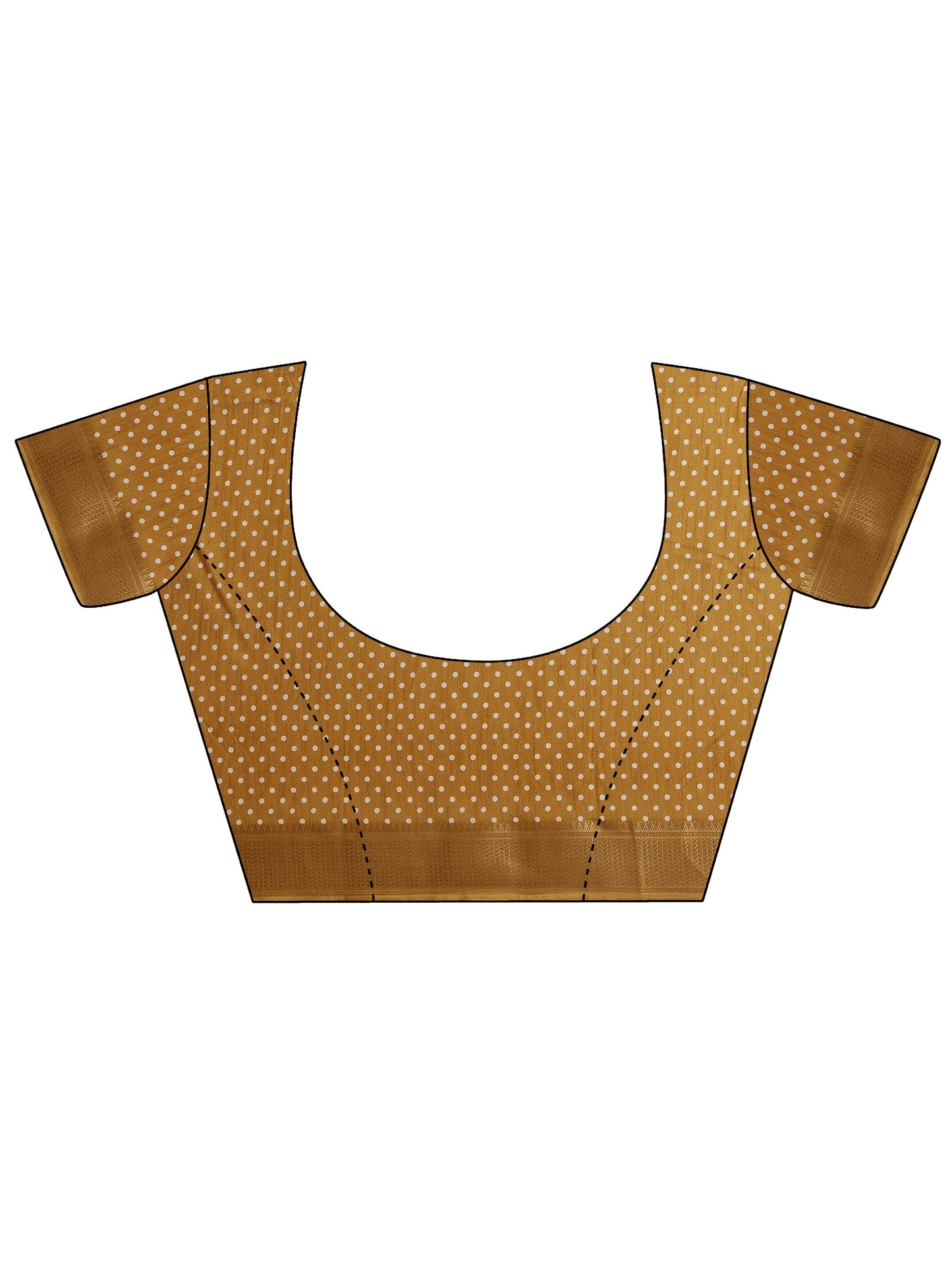 Mustard Leheriya Printed Silk Blend Saree With Unstitched Blouse Piece