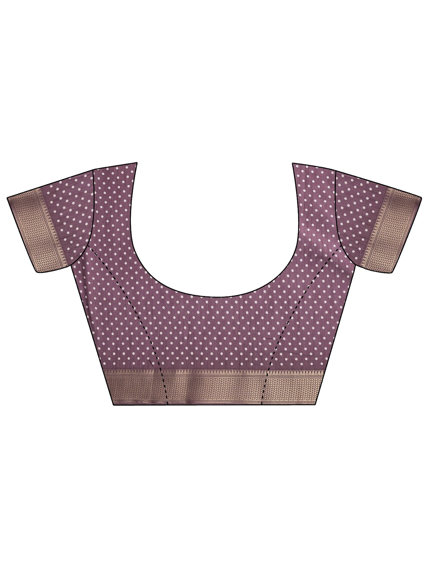 Brown Leheriya Printed Silk Blend Saree With Unstitched Blouse Piece