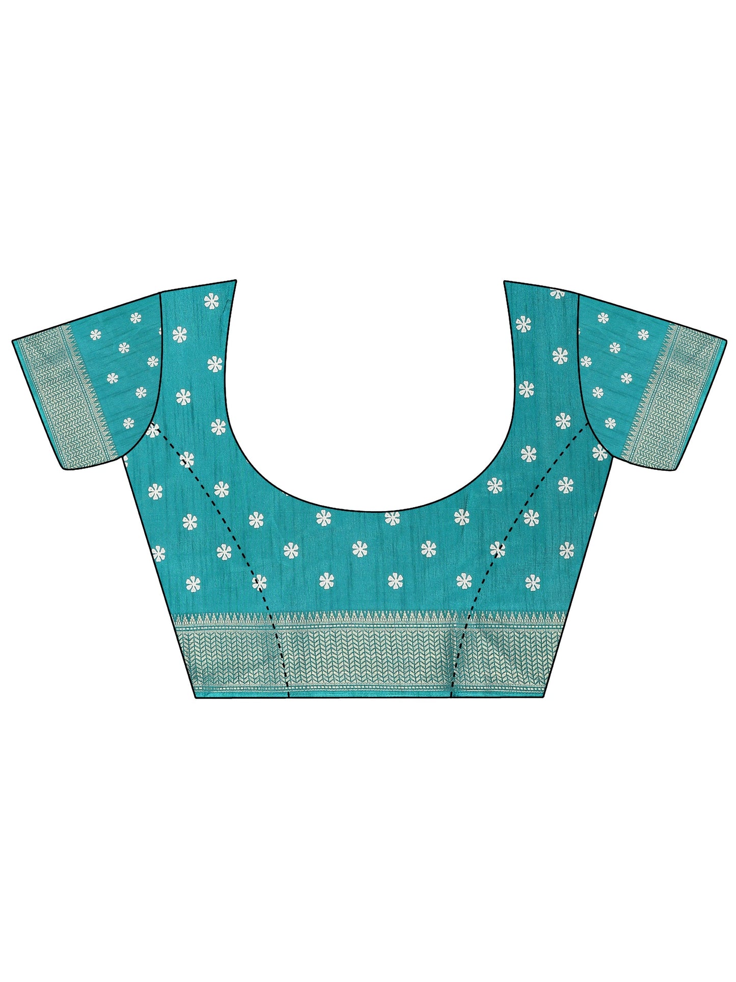 Green Leheriya Printed Silk Blend Saree With Unstitched Blouse Piece