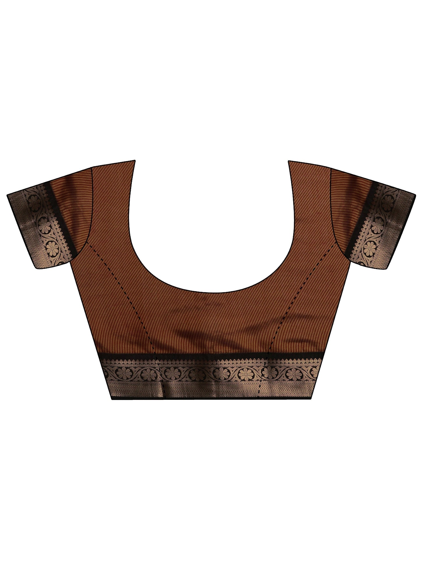 Grey Printed Silk Blend Saree With Unstitched Blouse Piece